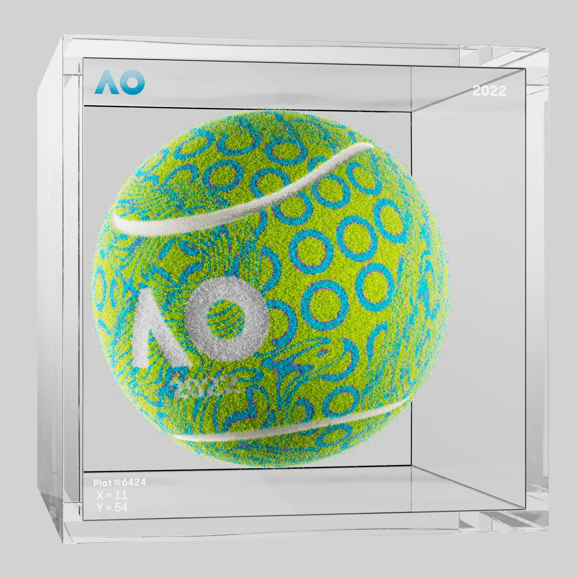 The Australian Open - The Australian Open Art Ball - AO Art Ball #2511 - NFT # 2511