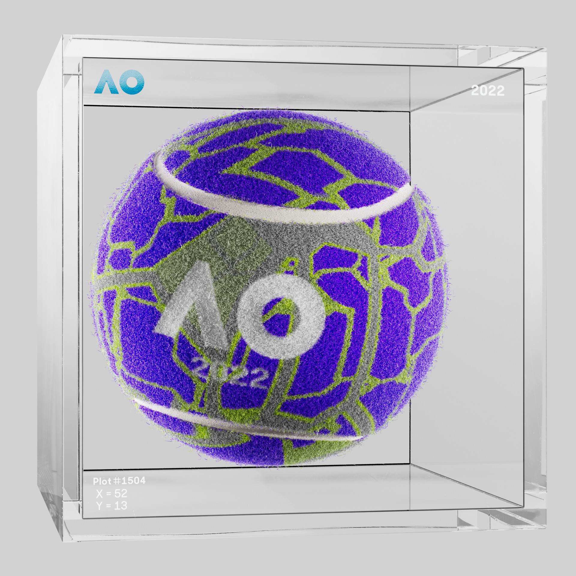 The Australian Open - The Australian Open Art Ball - AO Art Ball #2525 - NFT # 2525