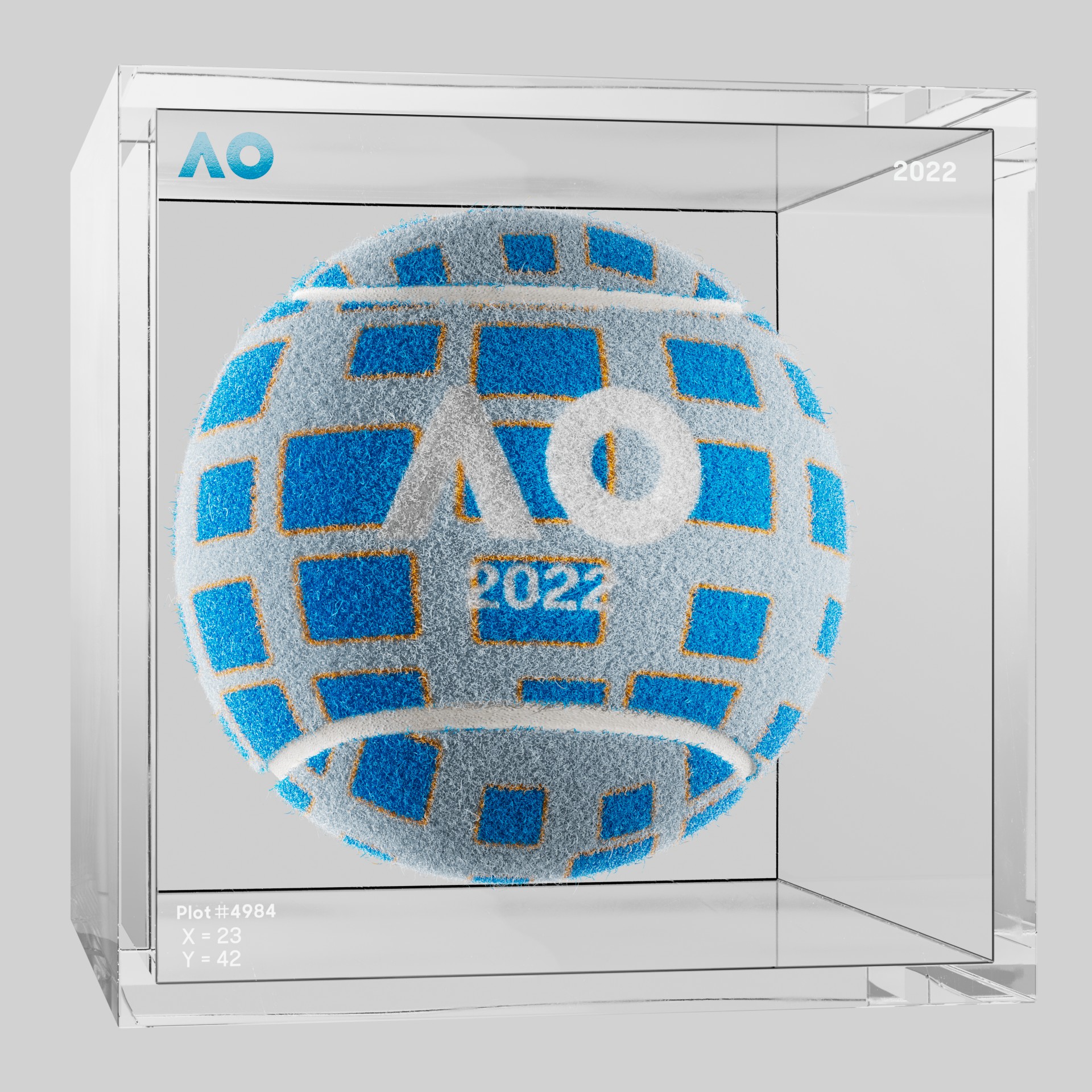 The Australian Open - The Australian Open Art Ball - AO Art Ball #253 - NFT # 253