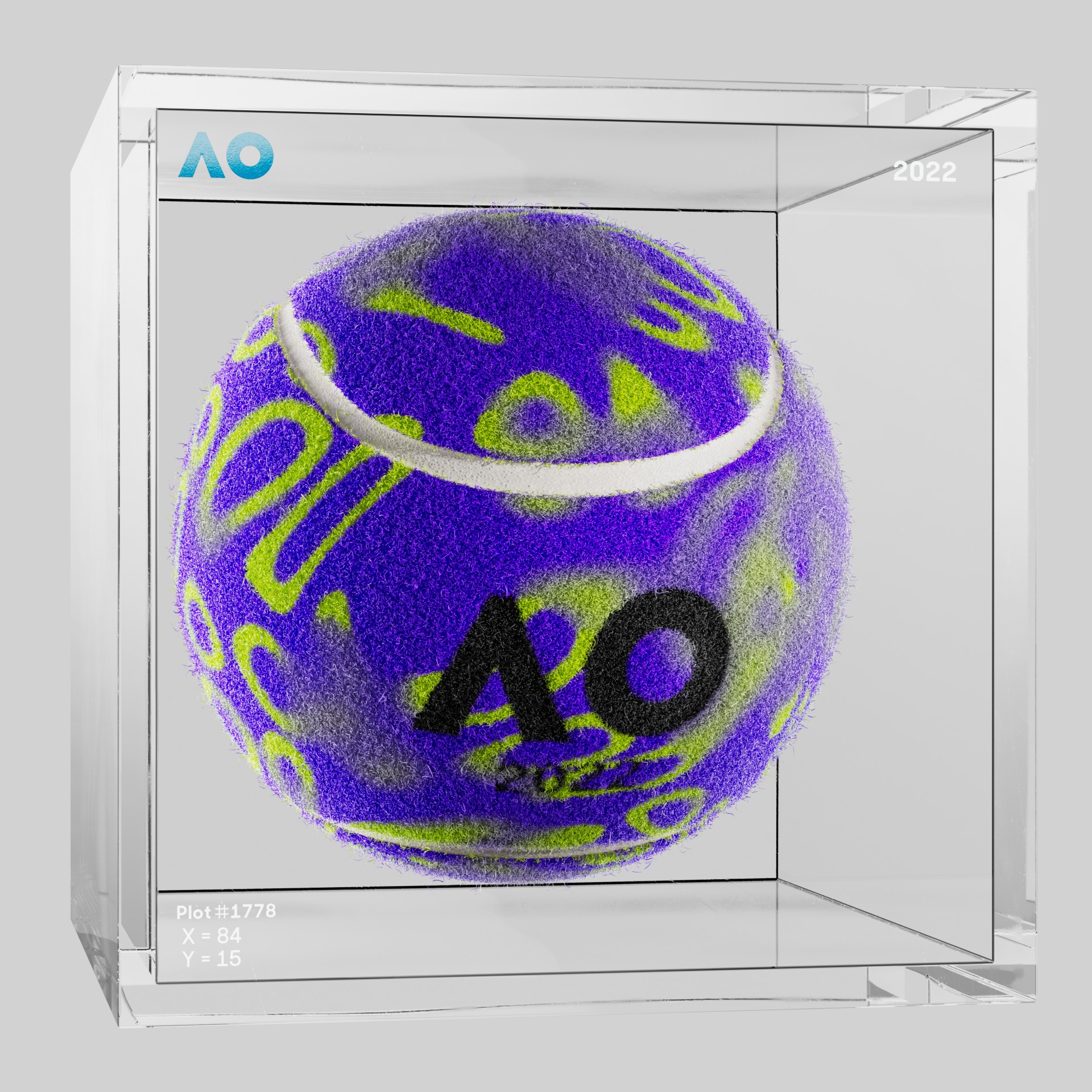The Australian Open - The Australian Open Art Ball - AO Art Ball #2531 - NFT # 2531