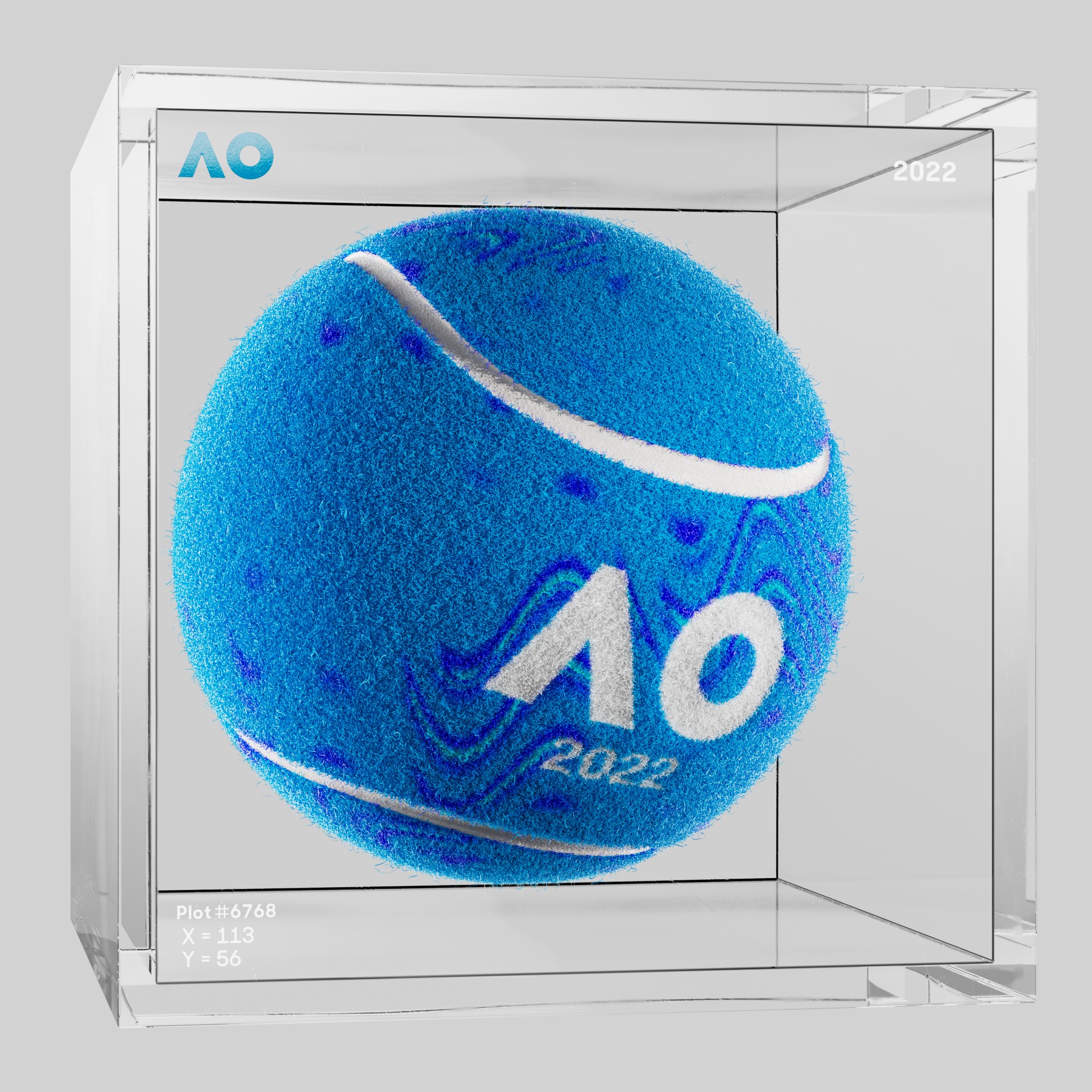 The Australian Open - The Australian Open Art Ball - AO Art Ball #2532 - NFT # 2532