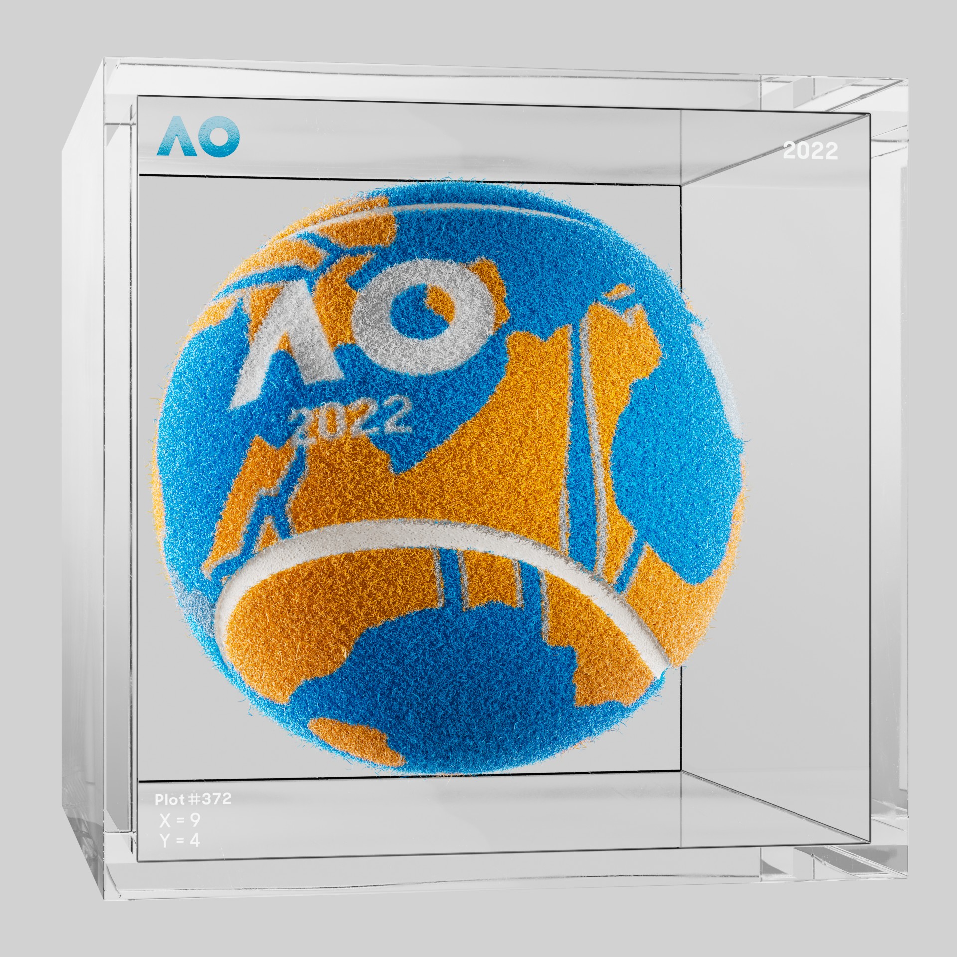 The Australian Open - The Australian Open Art Ball - AO Art Ball #2533 - NFT # 2533