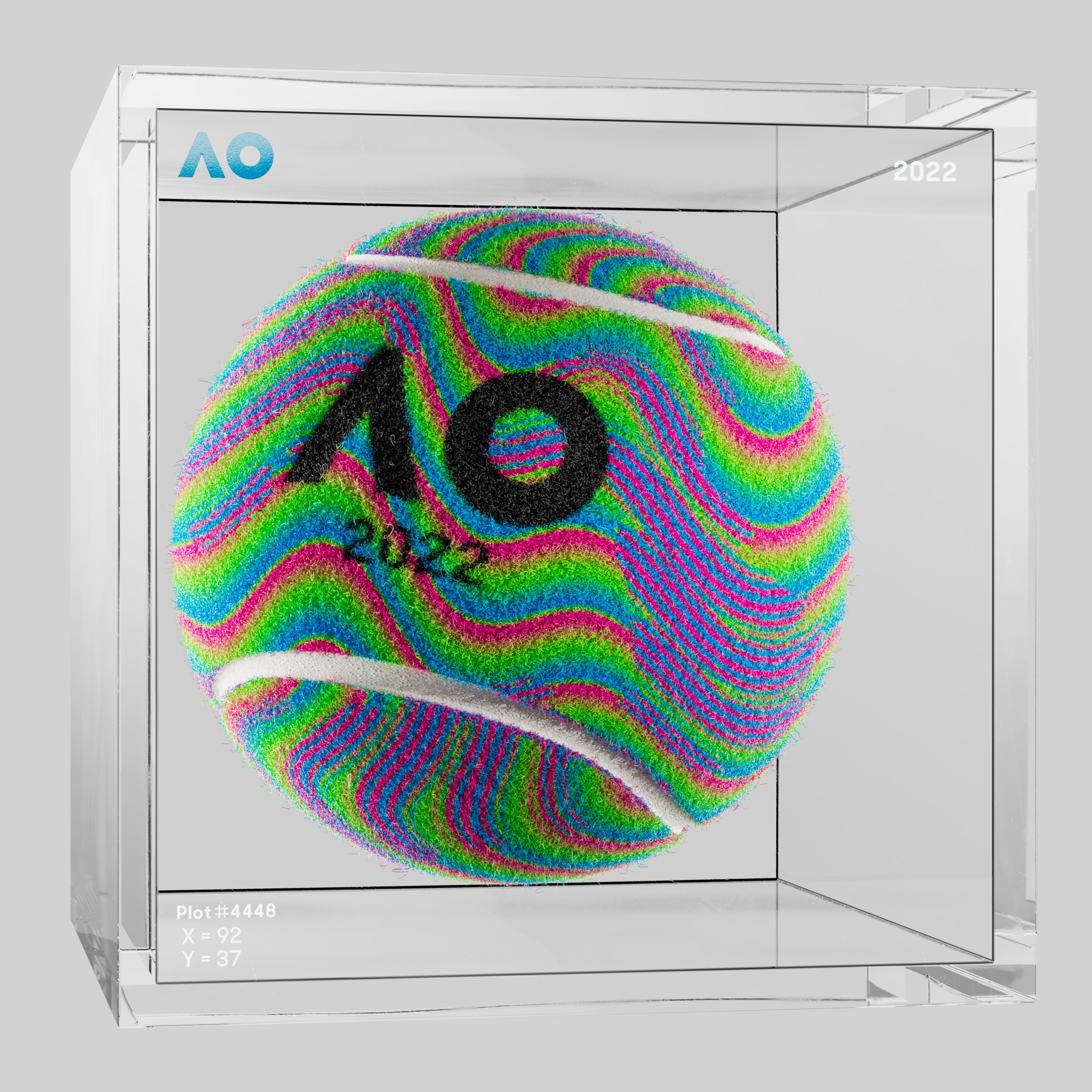 The Australian Open - The Australian Open Art Ball - AO Art Ball #2536 - NFT # 2536