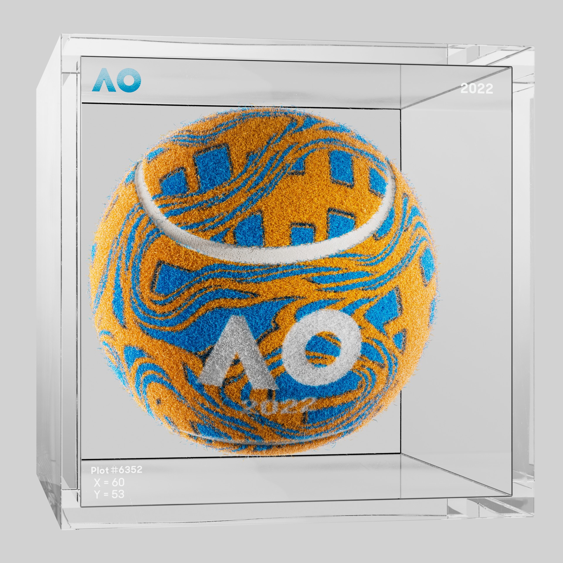 The Australian Open - The Australian Open Art Ball - AO Art Ball #2547 - NFT # 2547