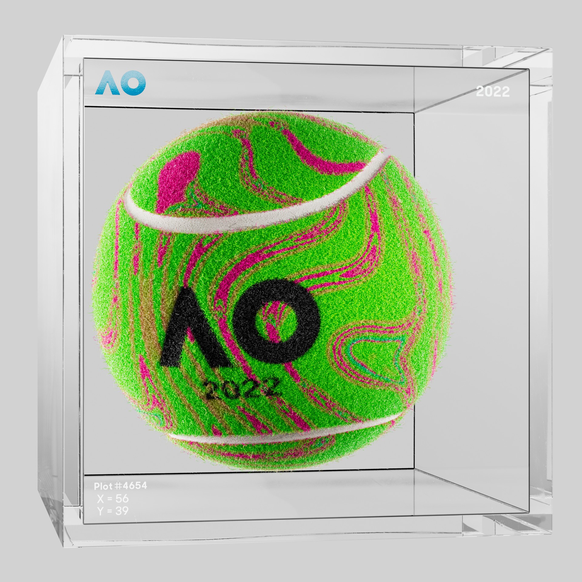 The Australian Open - The Australian Open Art Ball - AO Art Ball #2549 - NFT # 2549