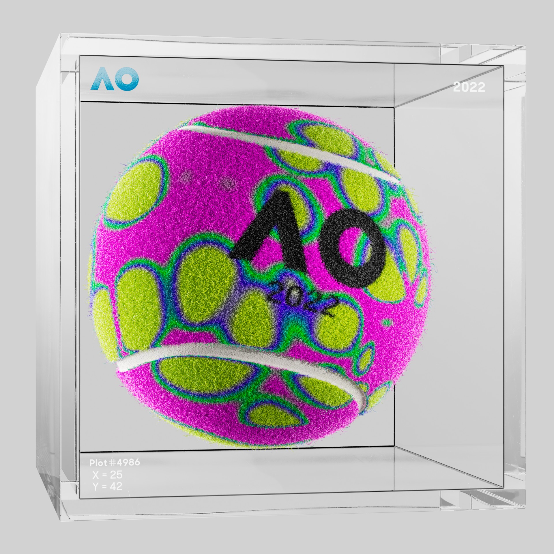 The Australian Open - The Australian Open Art Ball - AO Art Ball #255 - NFT # 255