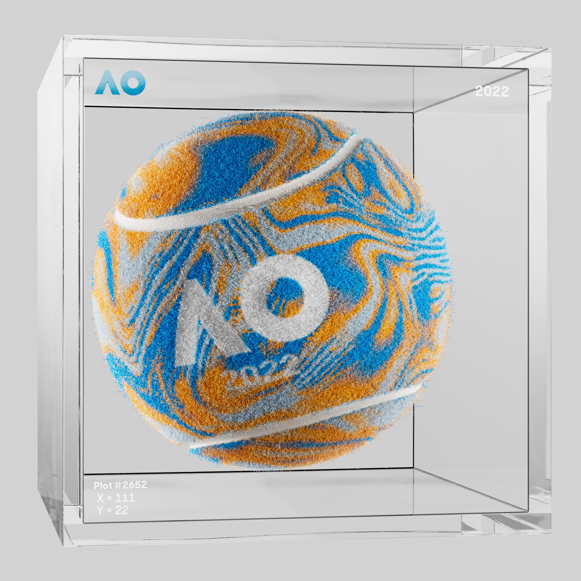 The Australian Open - The Australian Open Art Ball - AO Art Ball #2559 - NFT # 2559