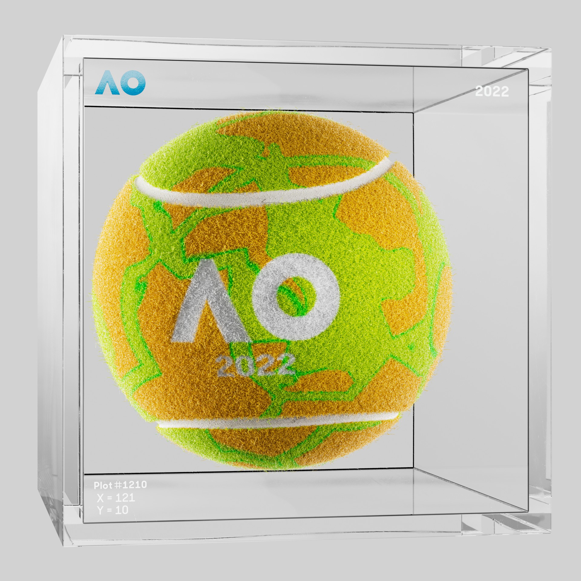 The Australian Open - The Australian Open Art Ball - AO Art Ball #256 - NFT # 256