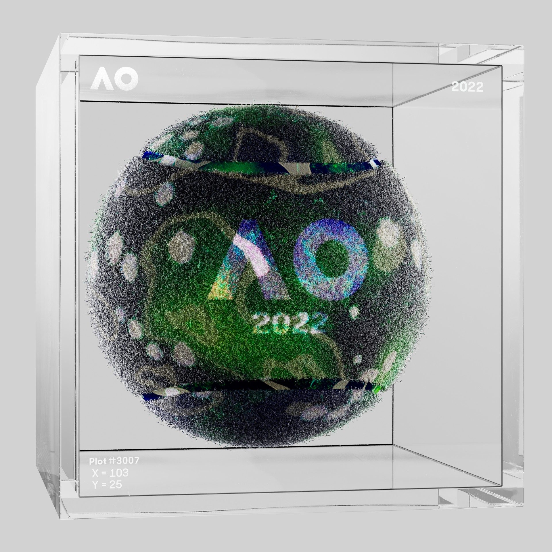 The Australian Open - The Australian Open Art Ball - AO Art Ball #2561 - NFT # 2561