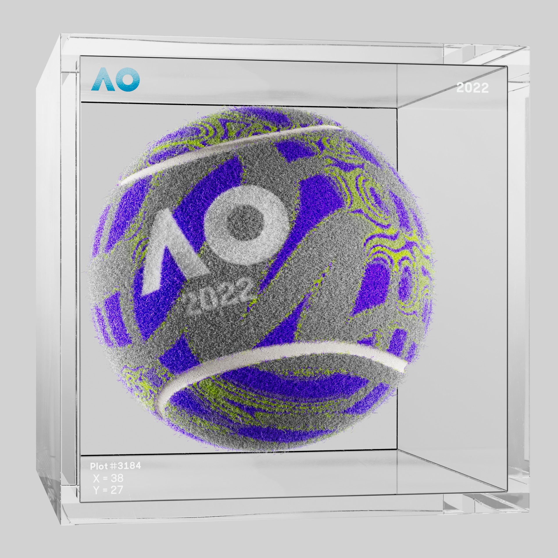The Australian Open - The Australian Open Art Ball - AO Art Ball #2563 - NFT # 2563
