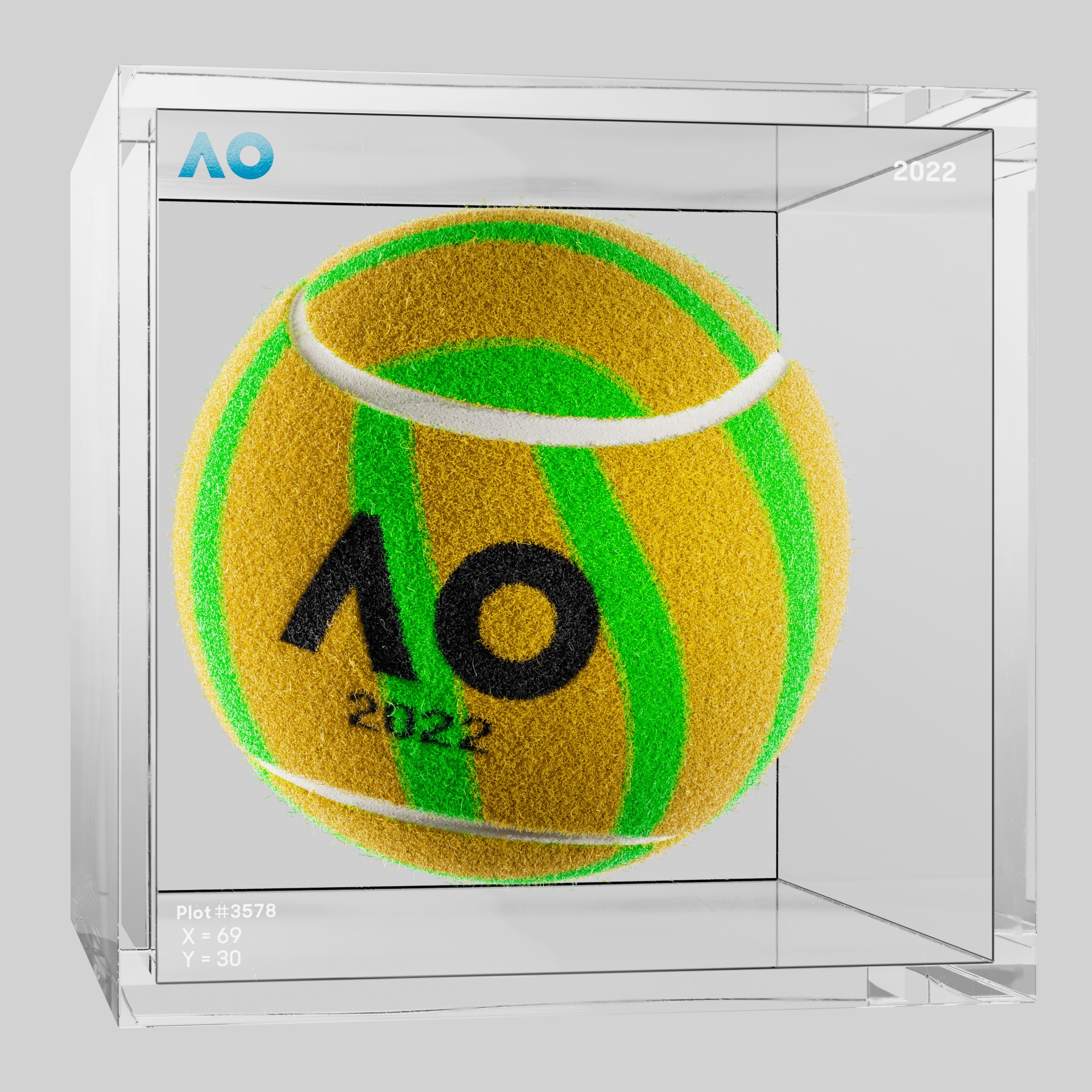 The Australian Open - The Australian Open Art Ball - AO Art Ball #2567 - NFT # 2567