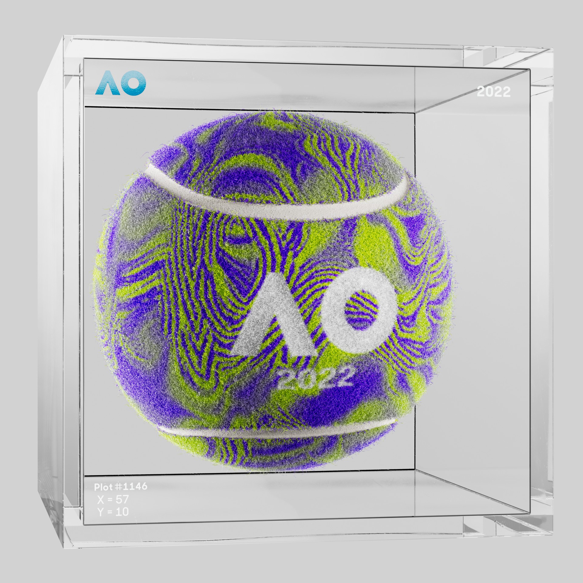 The Australian Open - The Australian Open Art Ball - AO Art Ball #2568 - NFT # 2568