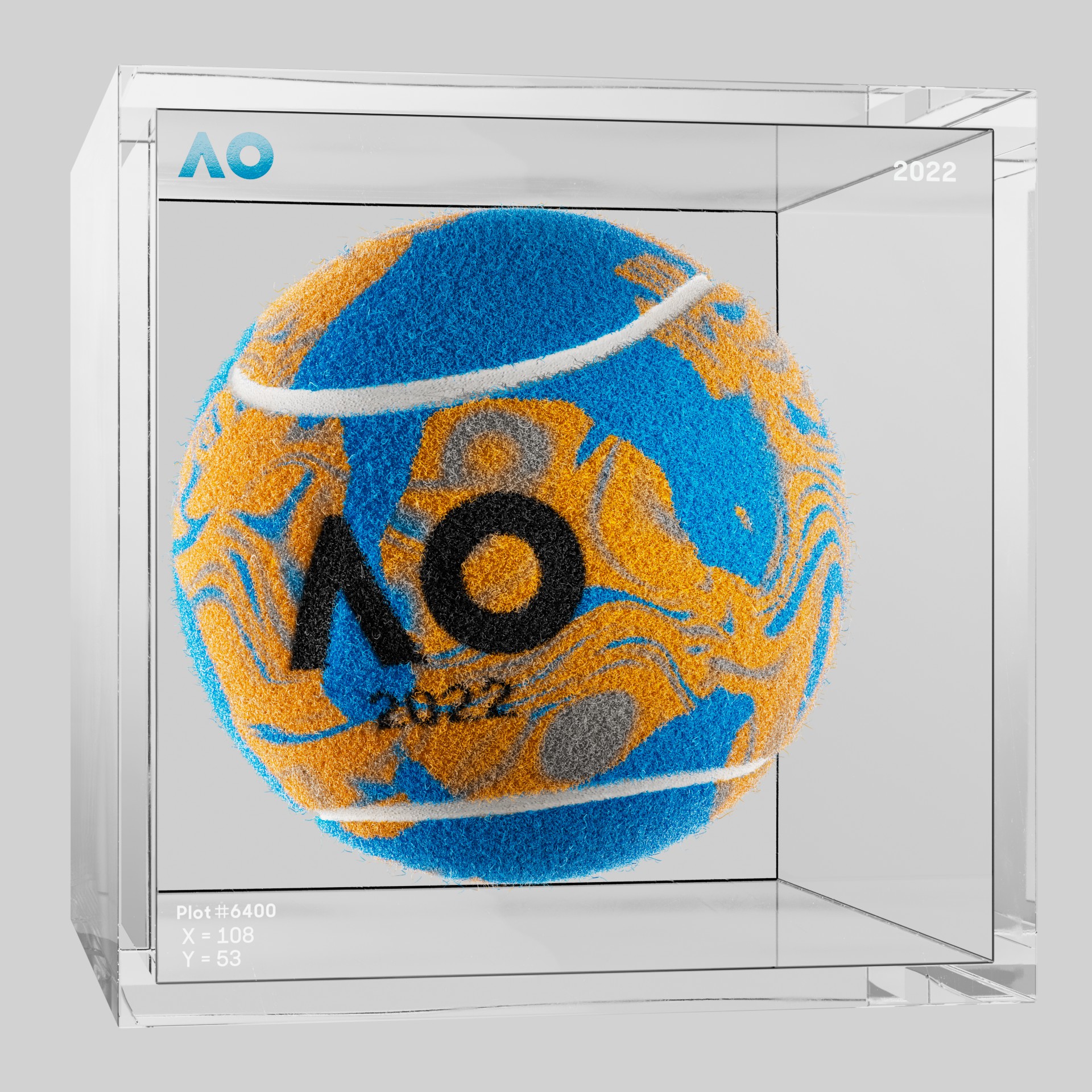 The Australian Open - The Australian Open Art Ball - AO Art Ball #2569 - NFT # 2569