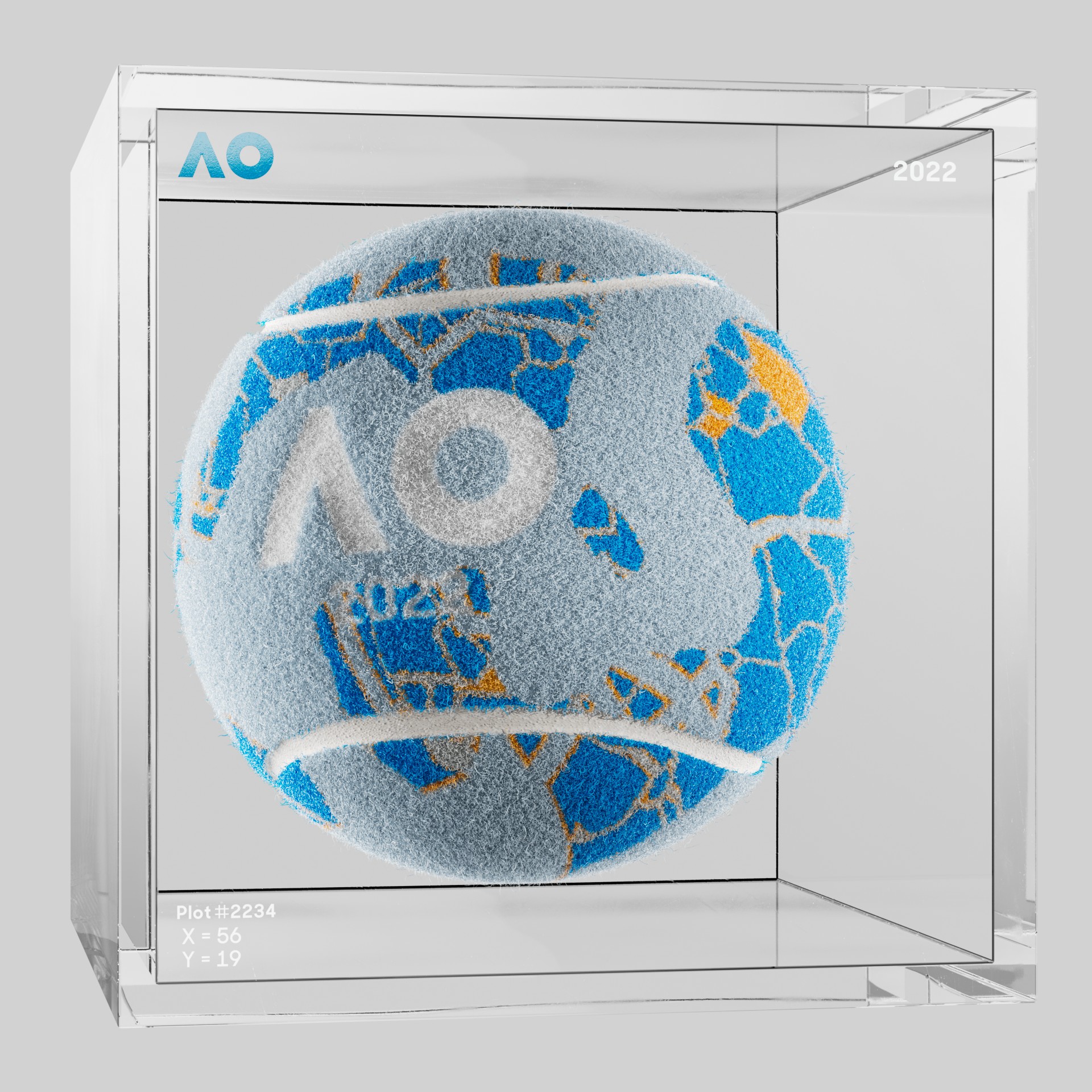 The Australian Open - The Australian Open Art Ball - AO Art Ball #257 - NFT # 257