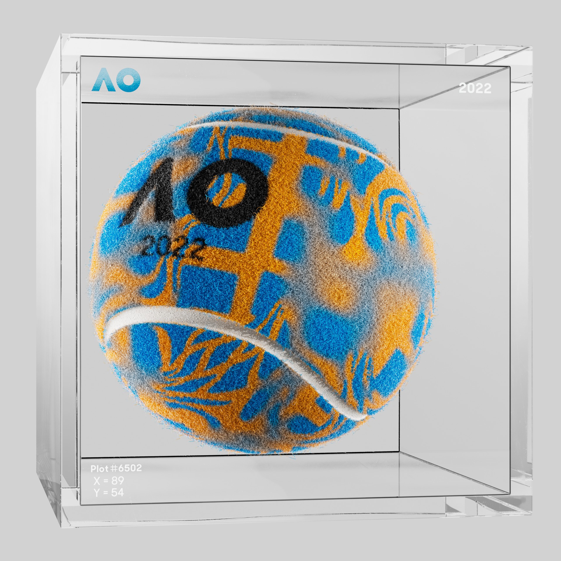 The Australian Open - The Australian Open Art Ball - AO Art Ball #2572 - NFT # 2572