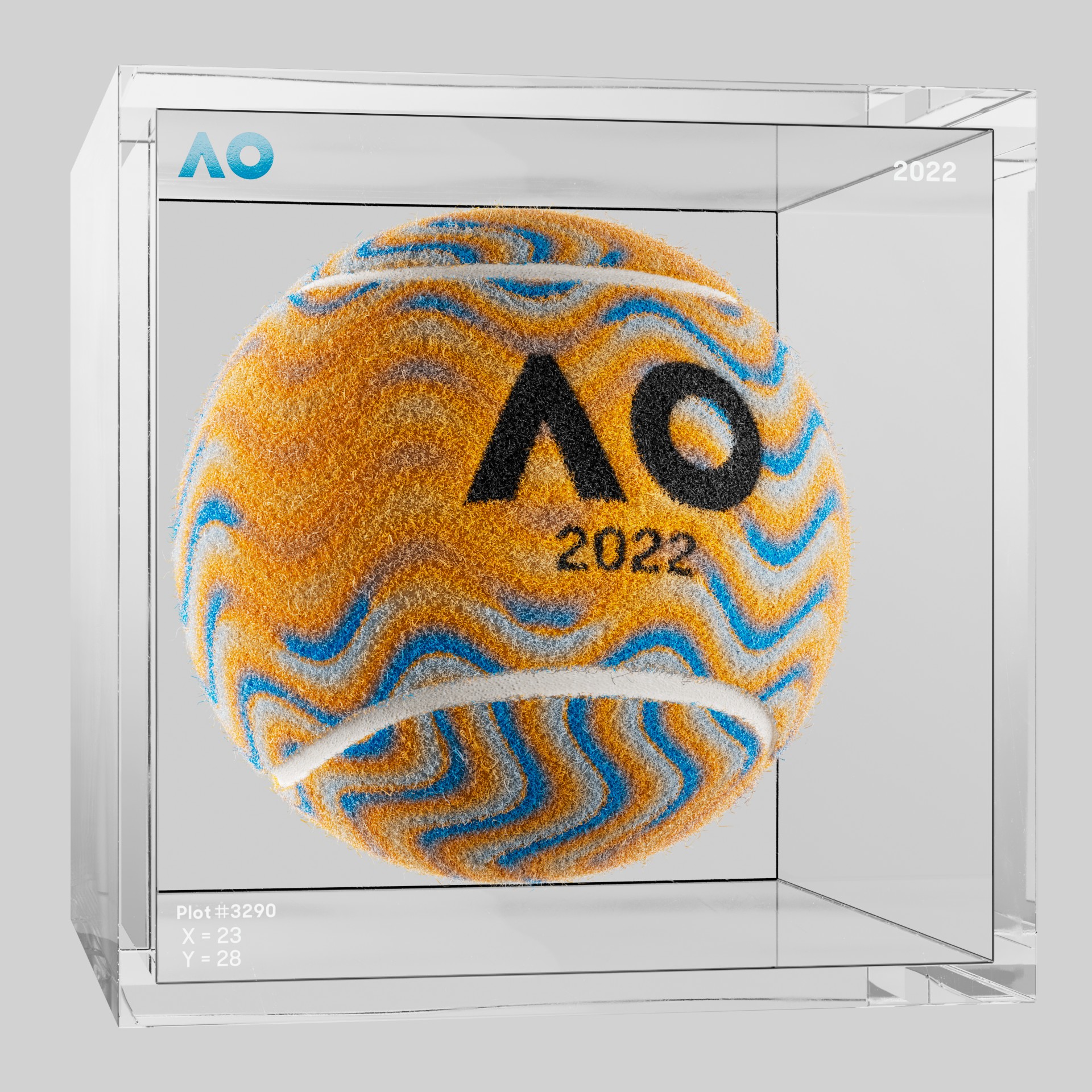 The Australian Open - The Australian Open Art Ball - AO Art Ball #2573 - NFT # 2573