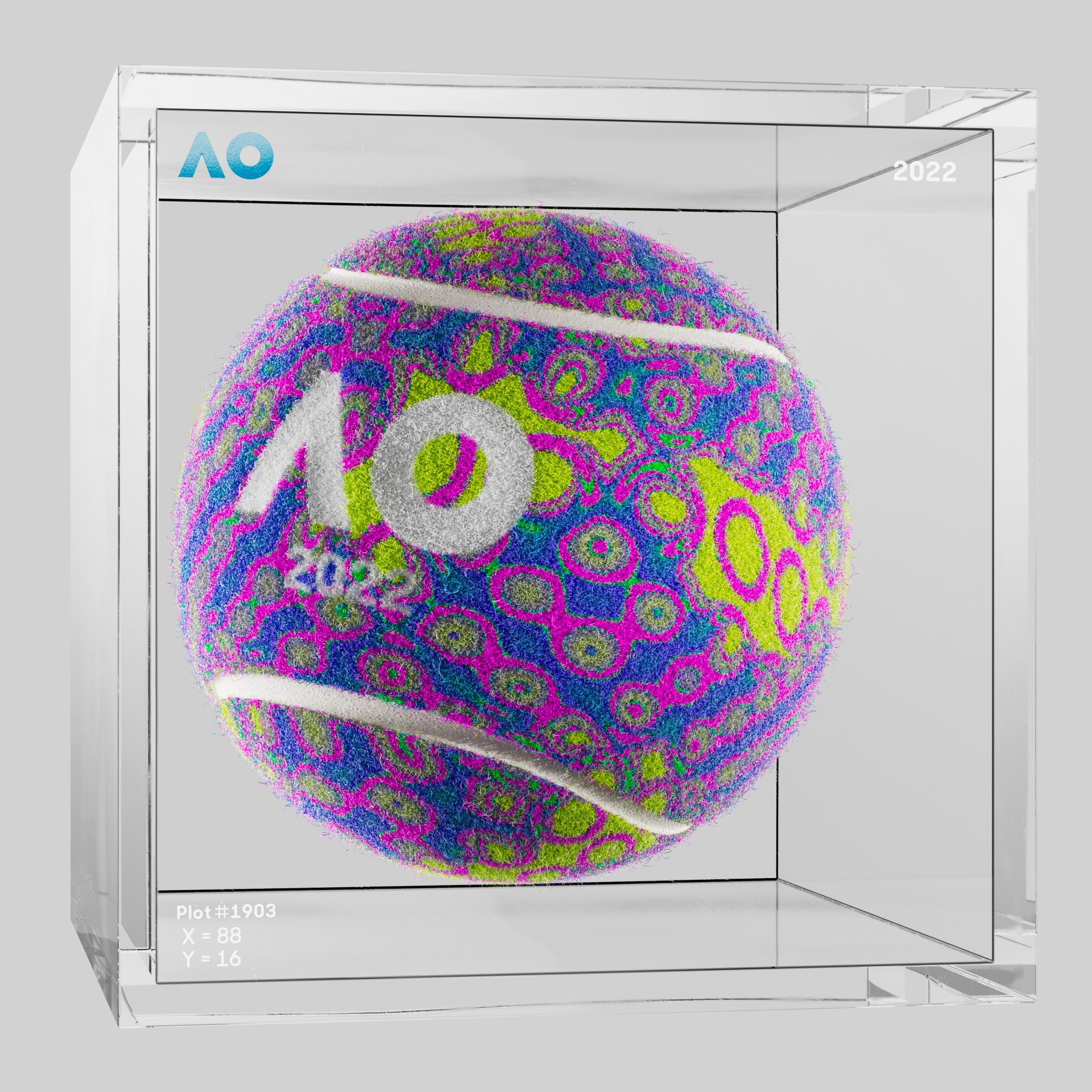 The Australian Open - The Australian Open Art Ball - AO Art Ball #2576 - NFT # 2576