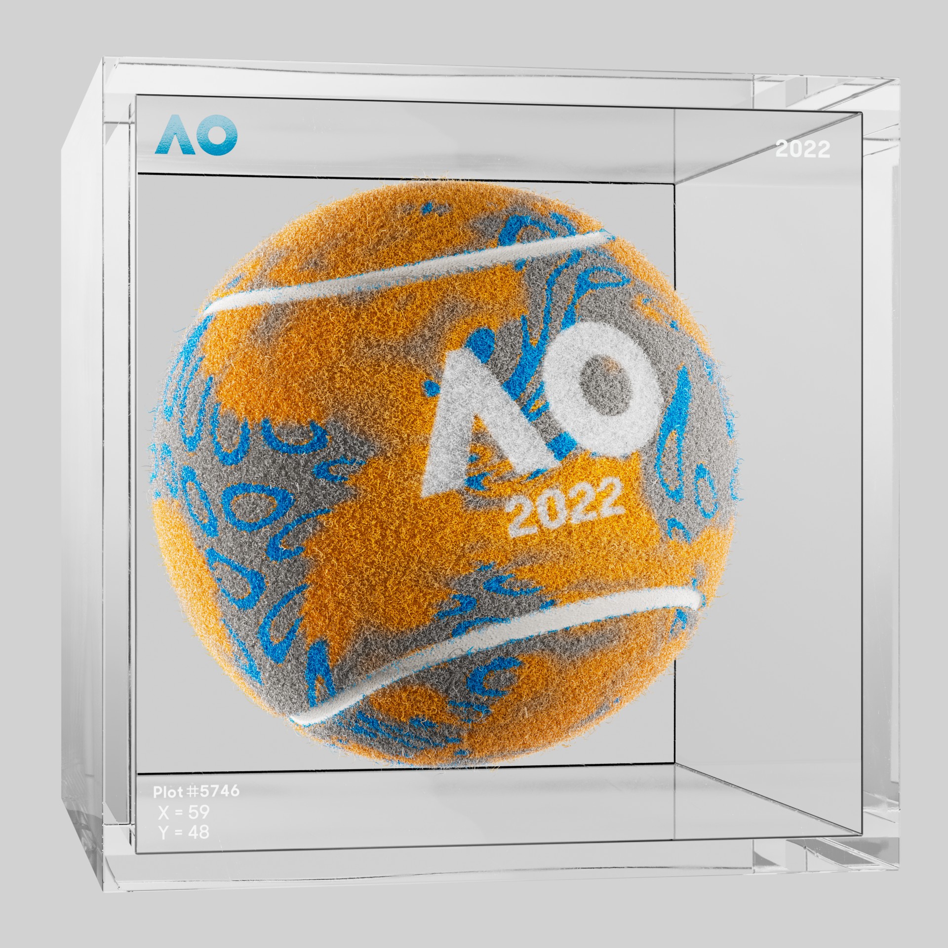 The Australian Open - The Australian Open Art Ball - AO Art Ball #2578 - NFT # 2578