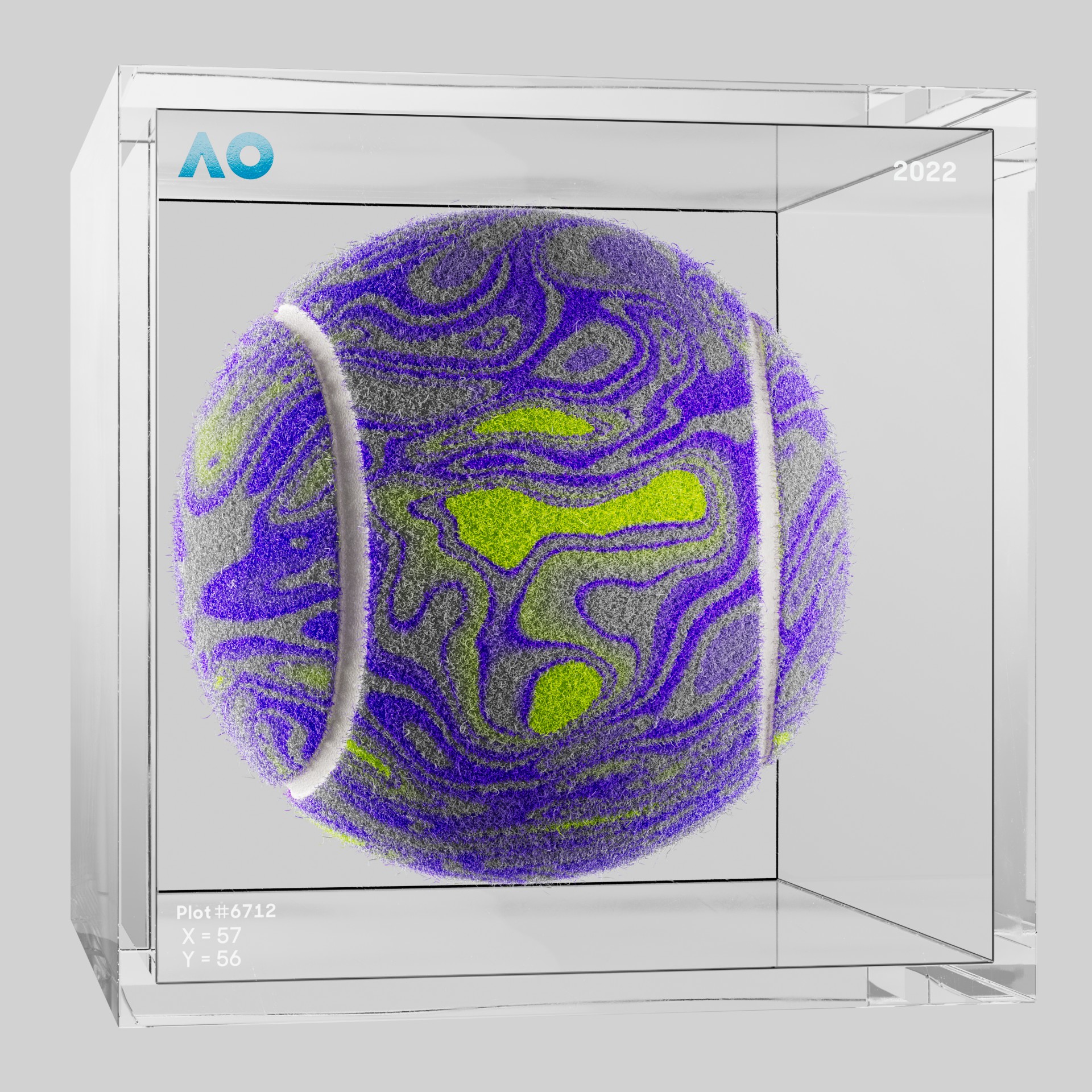 The Australian Open - The Australian Open Art Ball - AO Art Ball #2581 - NFT # 2581