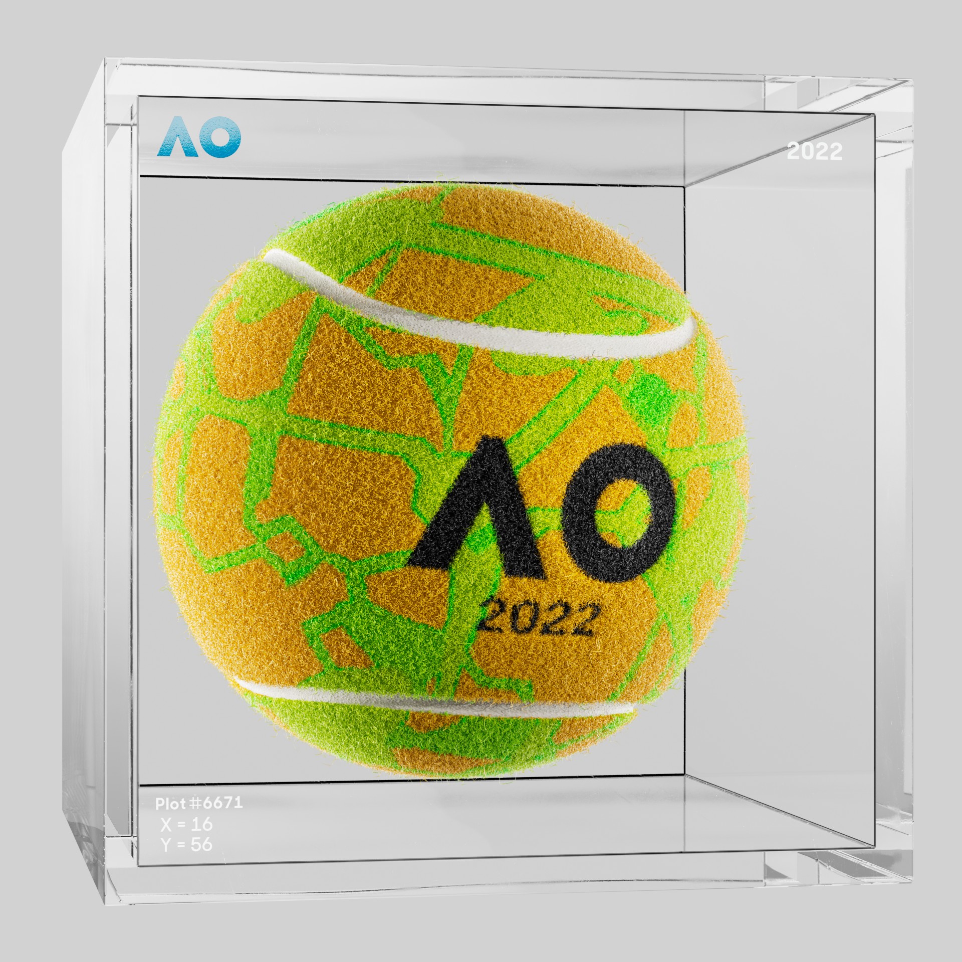 The Australian Open - The Australian Open Art Ball - AO Art Ball #2583 - NFT # 2583