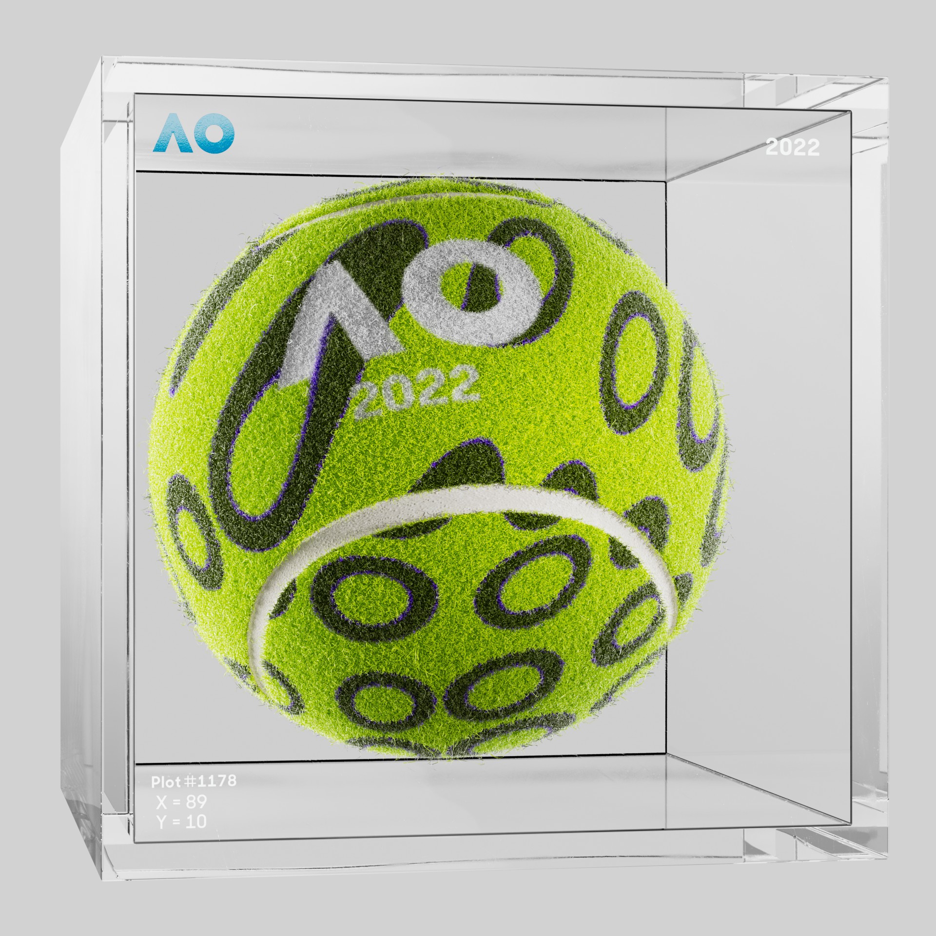 The Australian Open - The Australian Open Art Ball - AO Art Ball #2584 - NFT # 2584
