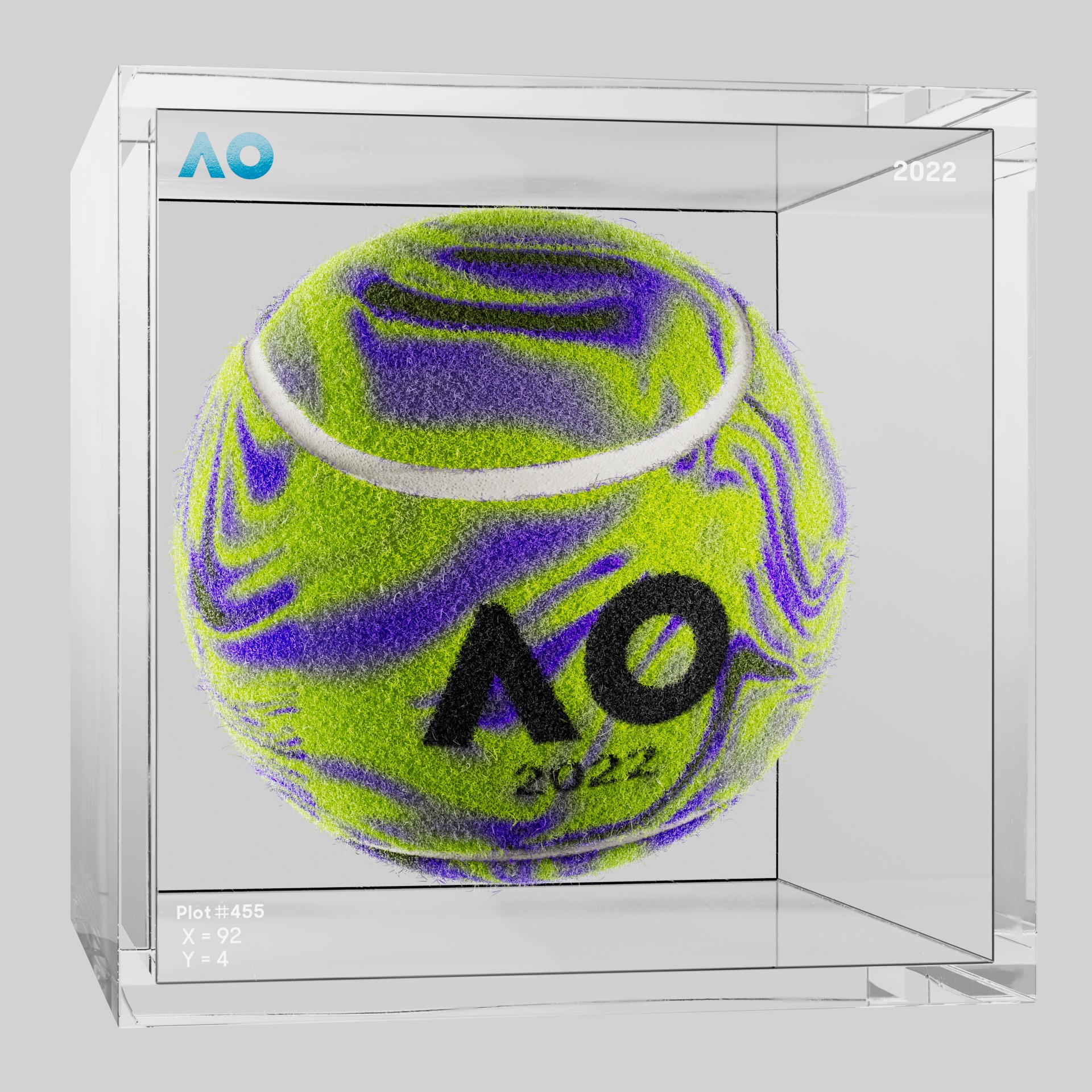 The Australian Open - The Australian Open Art Ball - AO Art Ball #2585 - NFT # 2585