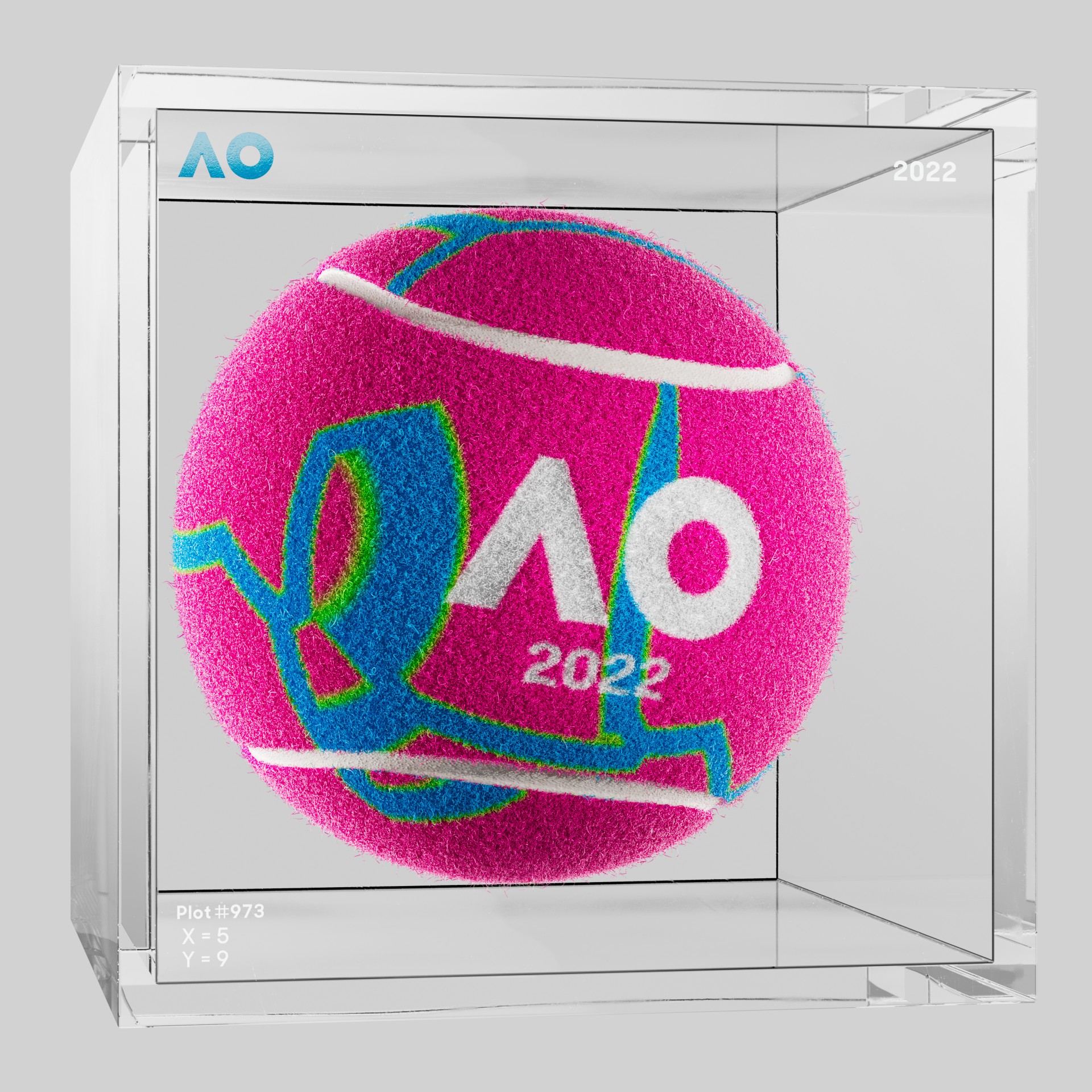 The Australian Open - The Australian Open Art Ball - AO Art Ball #2587 - NFT # 2587