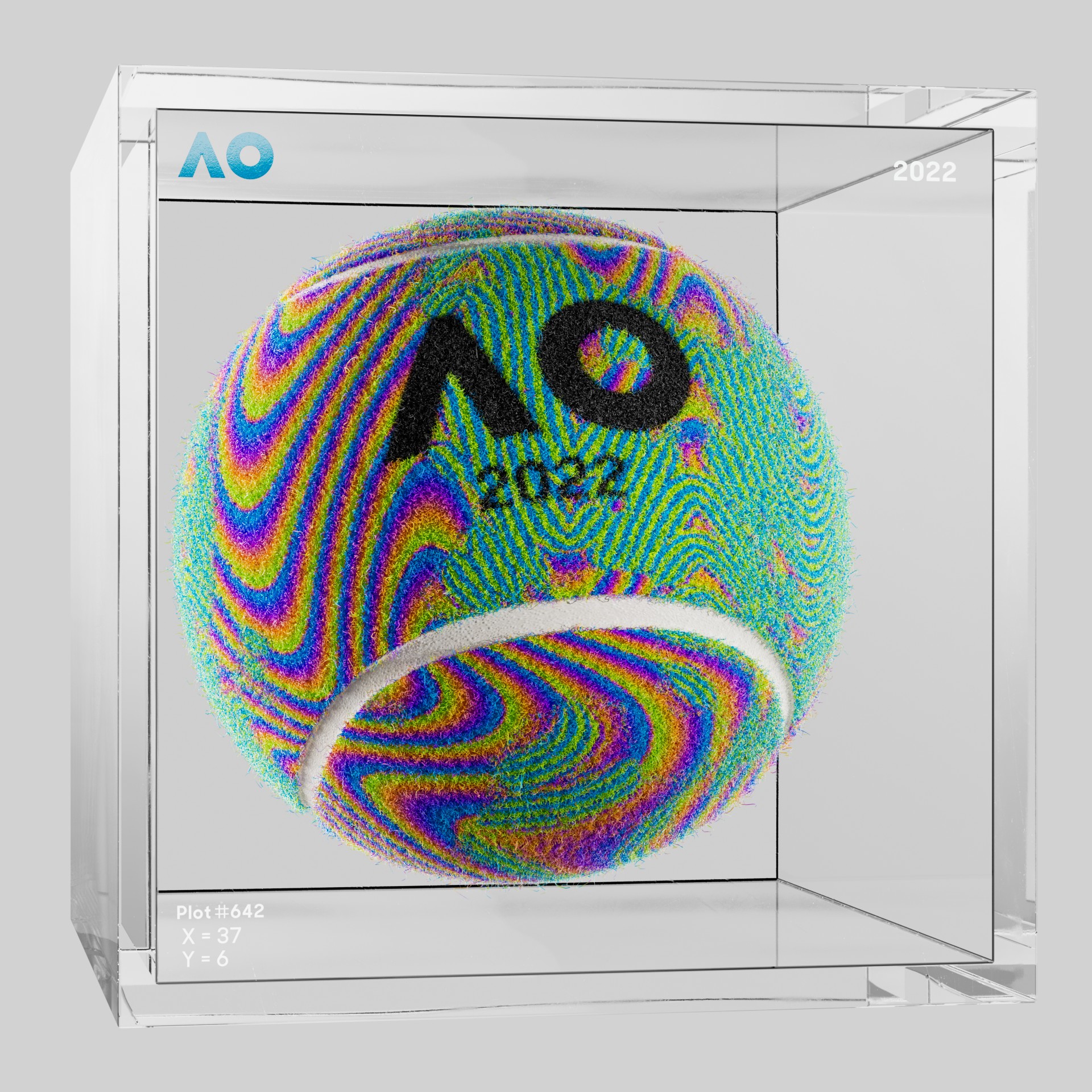 The Australian Open - The Australian Open Art Ball - AO Art Ball #2588 - NFT # 2588