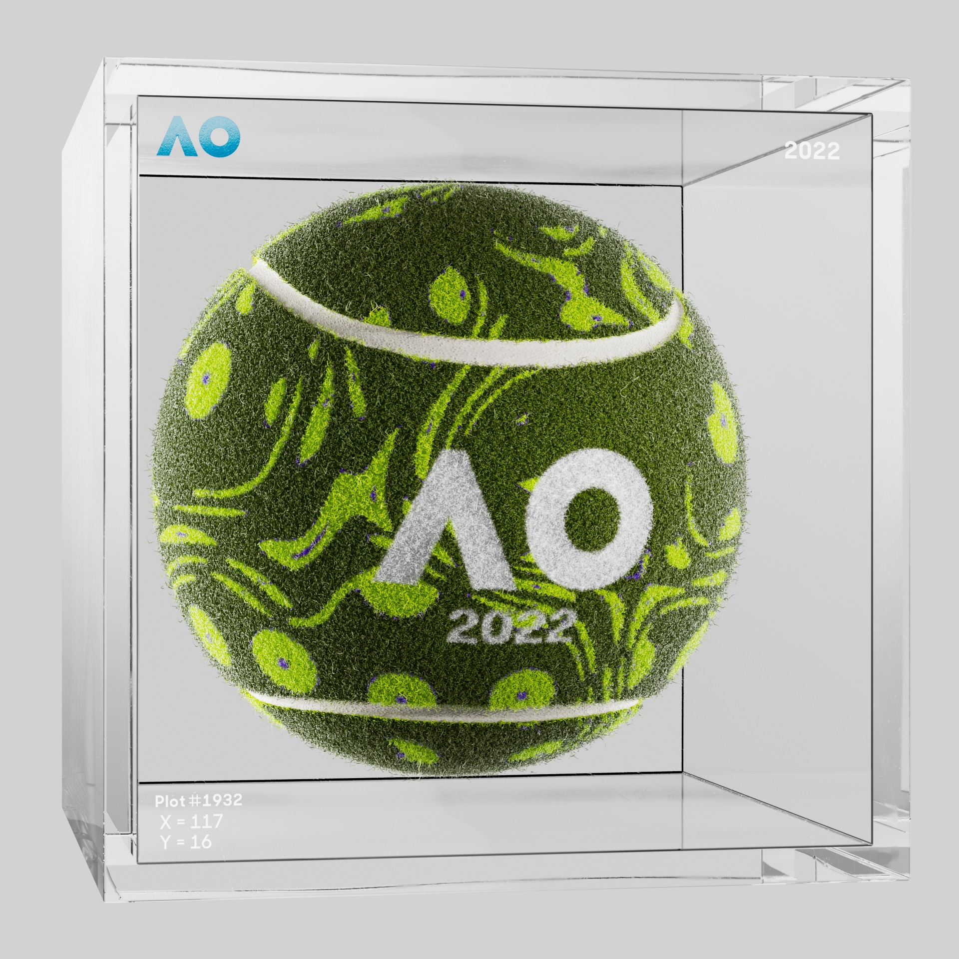 The Australian Open - The Australian Open Art Ball - AO Art Ball #2589 - NFT # 2589