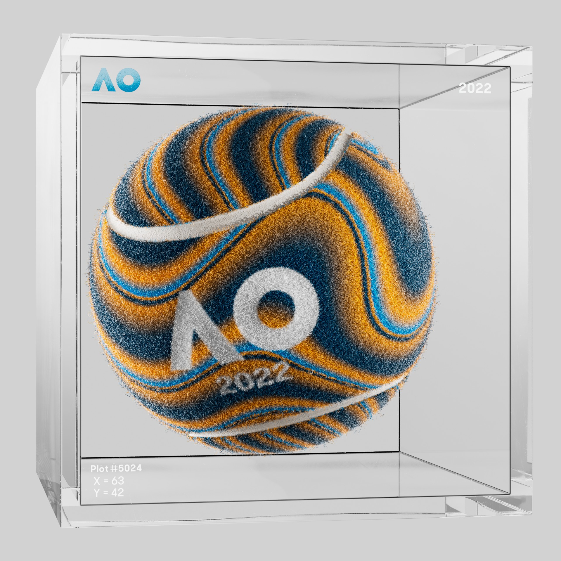 The Australian Open - The Australian Open Art Ball - AO Art Ball #259 - NFT # 259