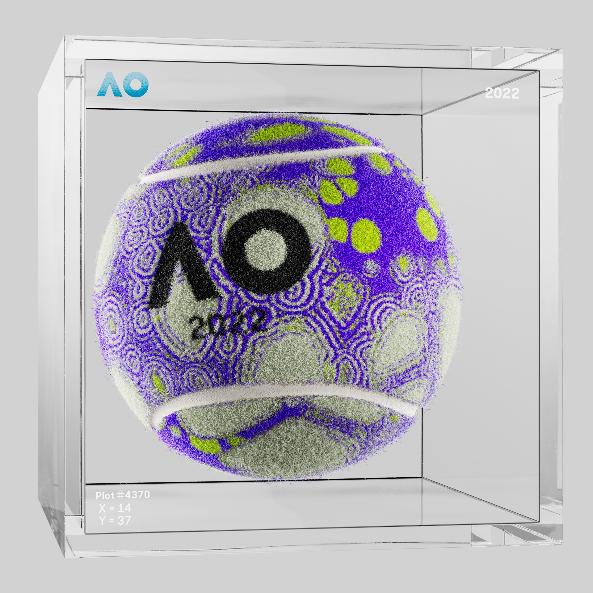 The Australian Open - The Australian Open Art Ball - AO Art Ball #2590 - NFT # 2590