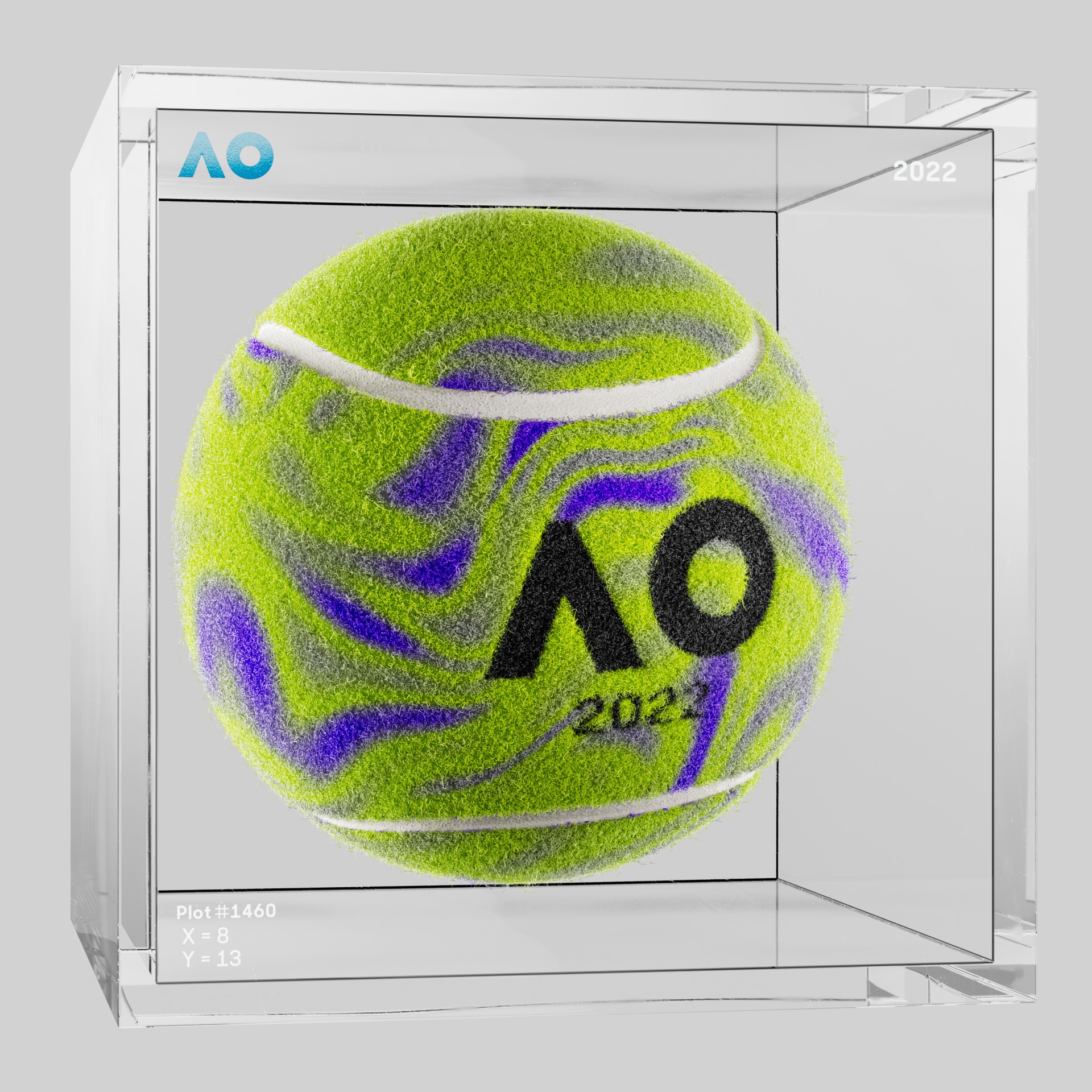 The Australian Open - The Australian Open Art Ball - AO Art Ball #2598 - NFT # 2598