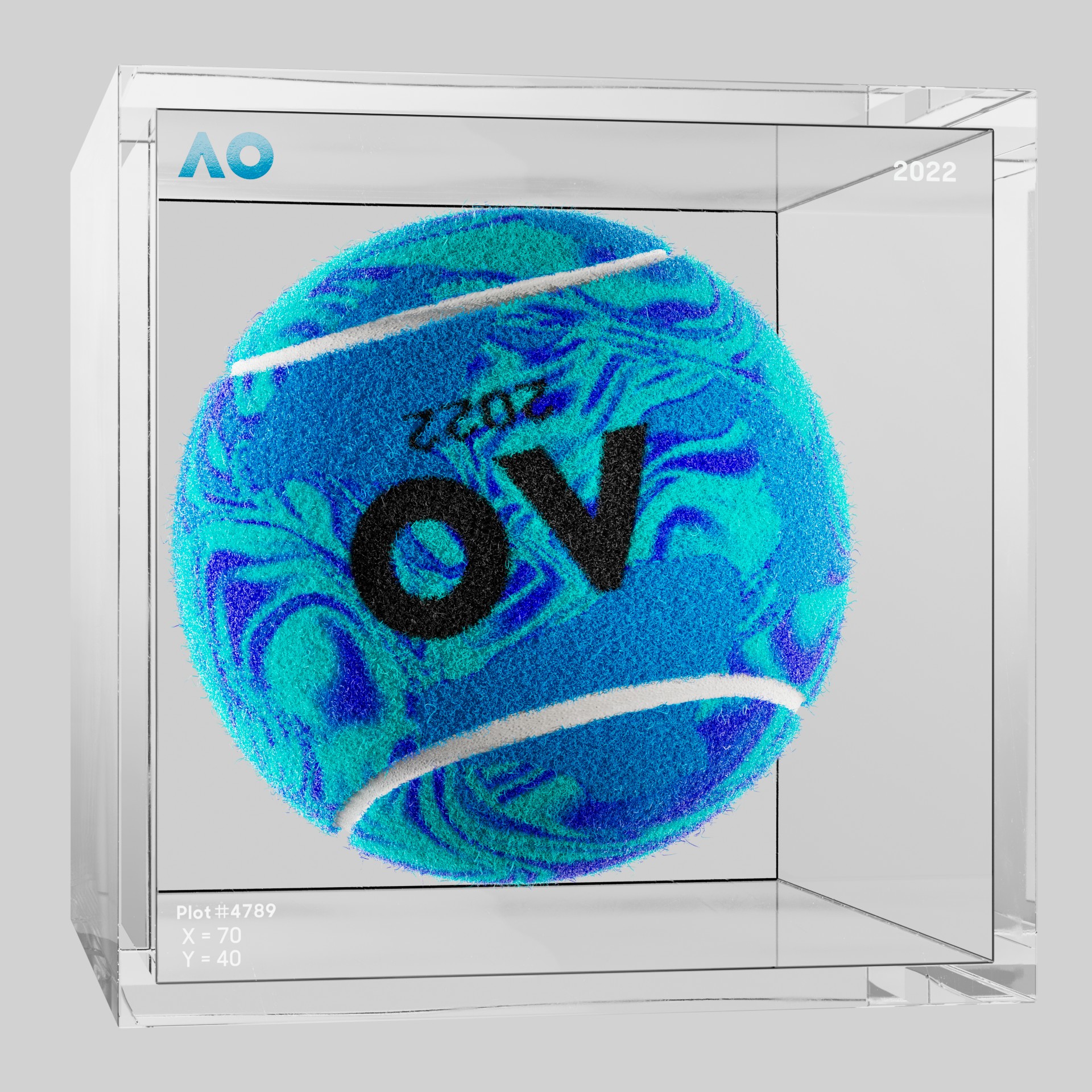 The Australian Open - The Australian Open Art Ball - AO Art Ball #260 - NFT # 260