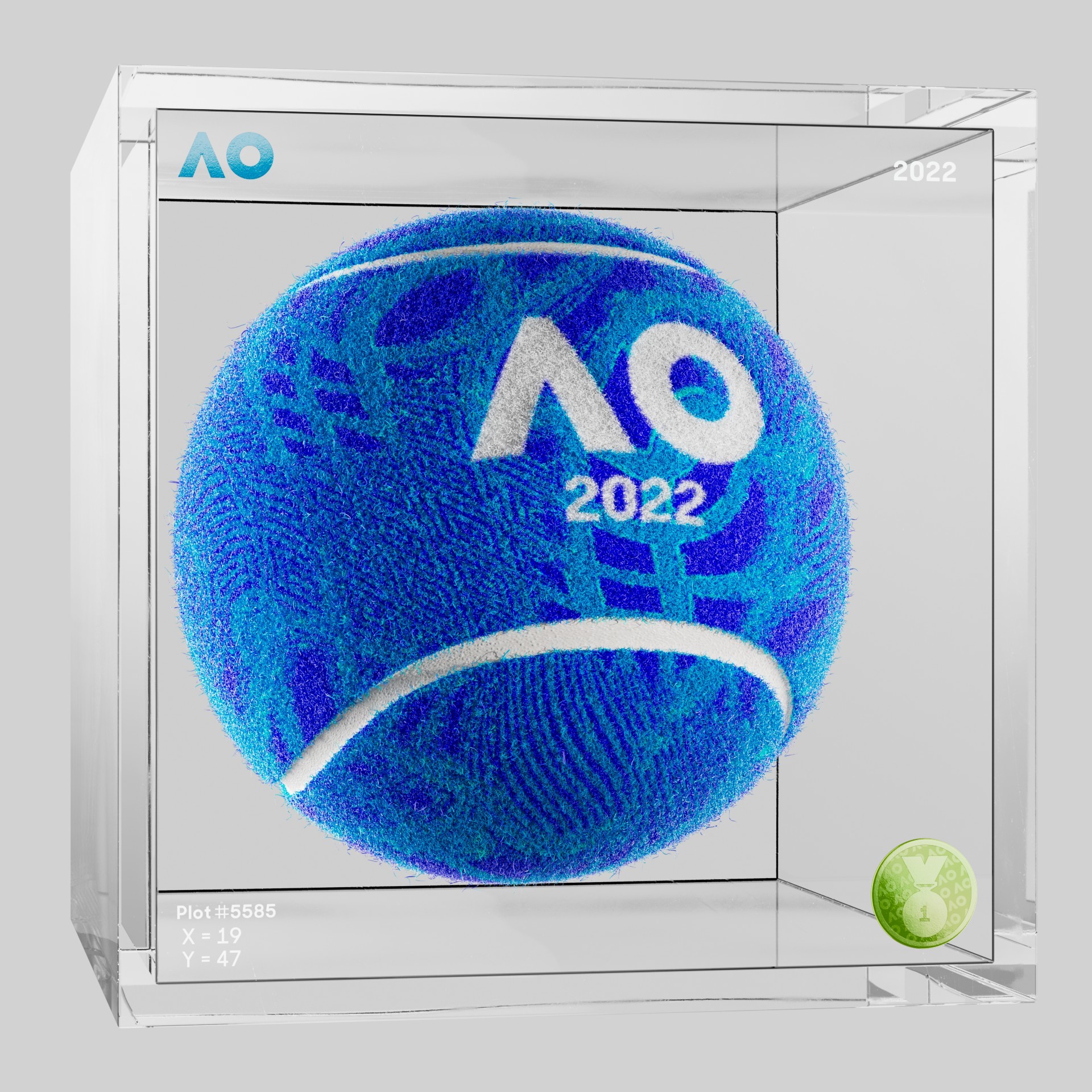 The Australian Open - The Australian Open Art Ball - AO Art Ball #2601 - NFT # 2601