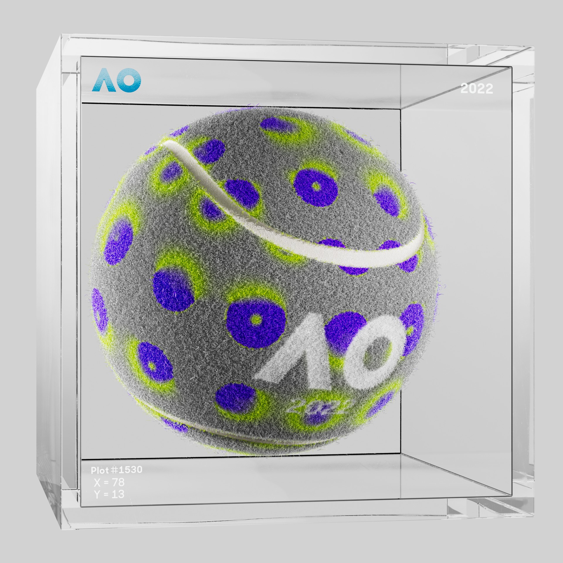 The Australian Open - The Australian Open Art Ball - AO Art Ball #2602 - NFT # 2602