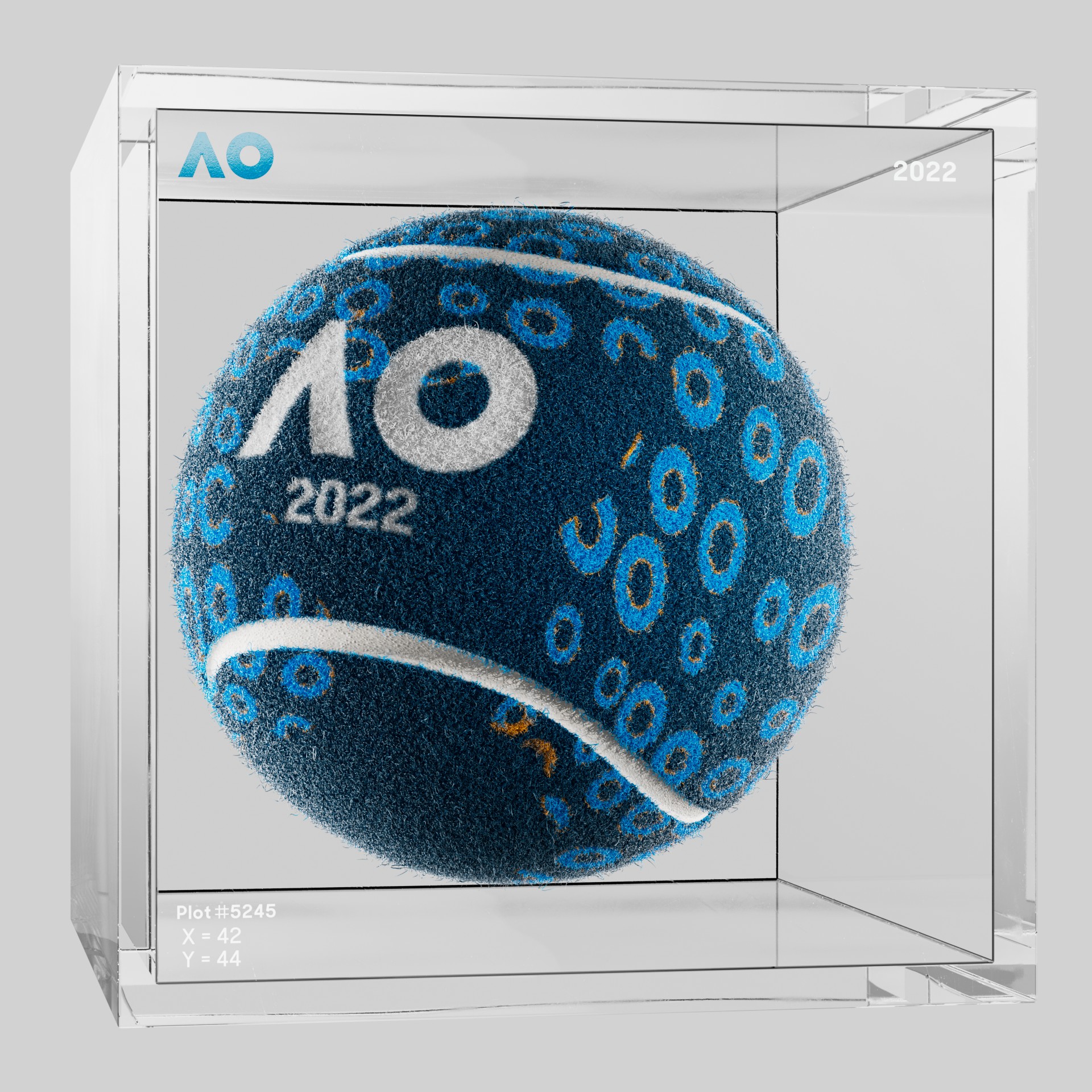 The Australian Open - The Australian Open Art Ball - AO Art Ball #2606 - NFT # 2606