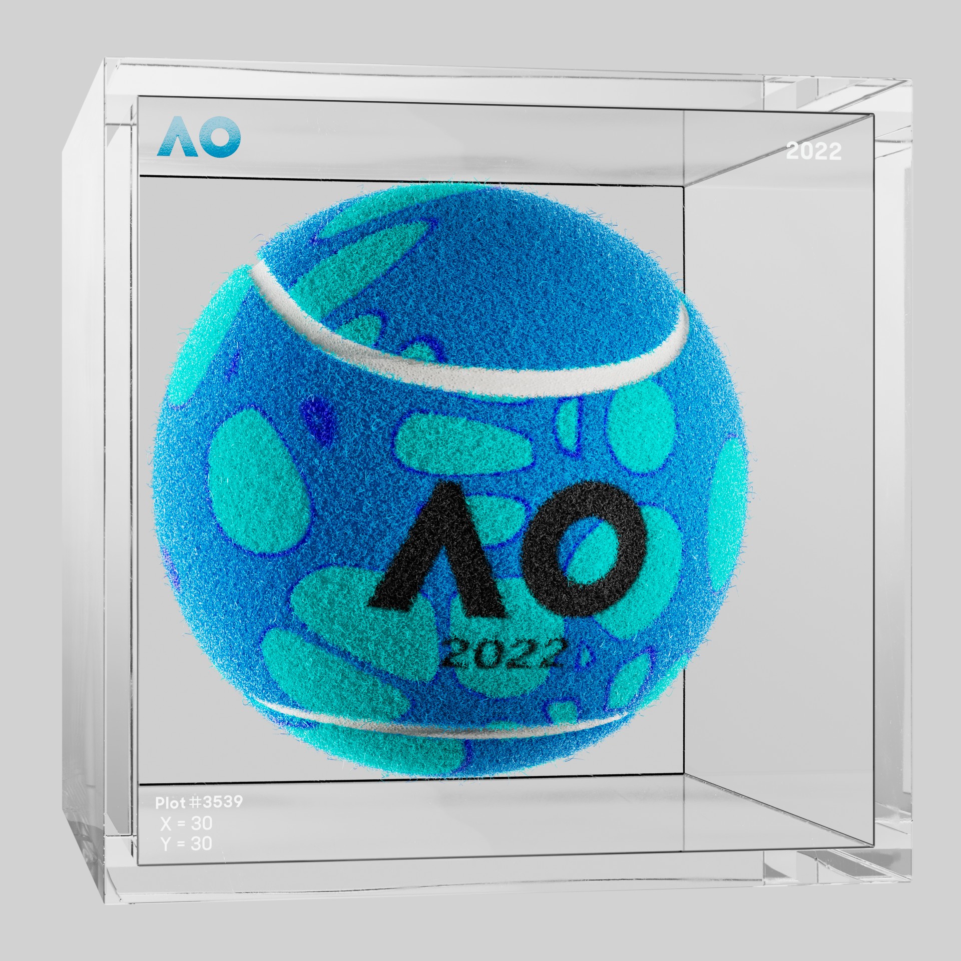 The Australian Open - The Australian Open Art Ball - AO Art Ball #2608 - NFT # 2608