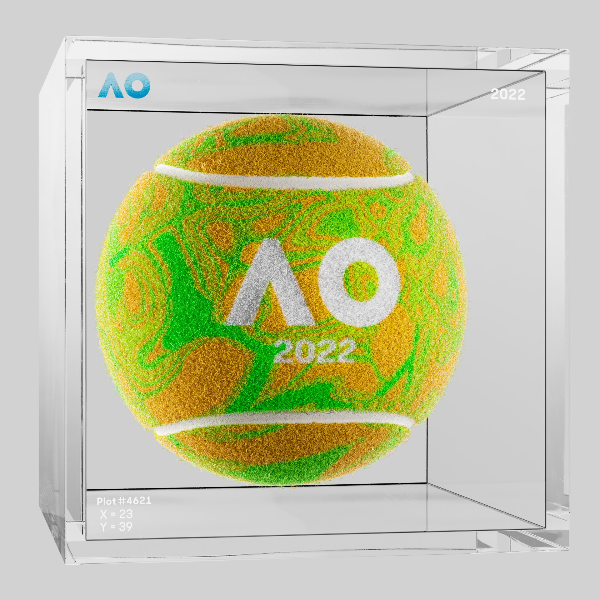 The Australian Open - The Australian Open Art Ball - AO Art Ball #261 - NFT # 261