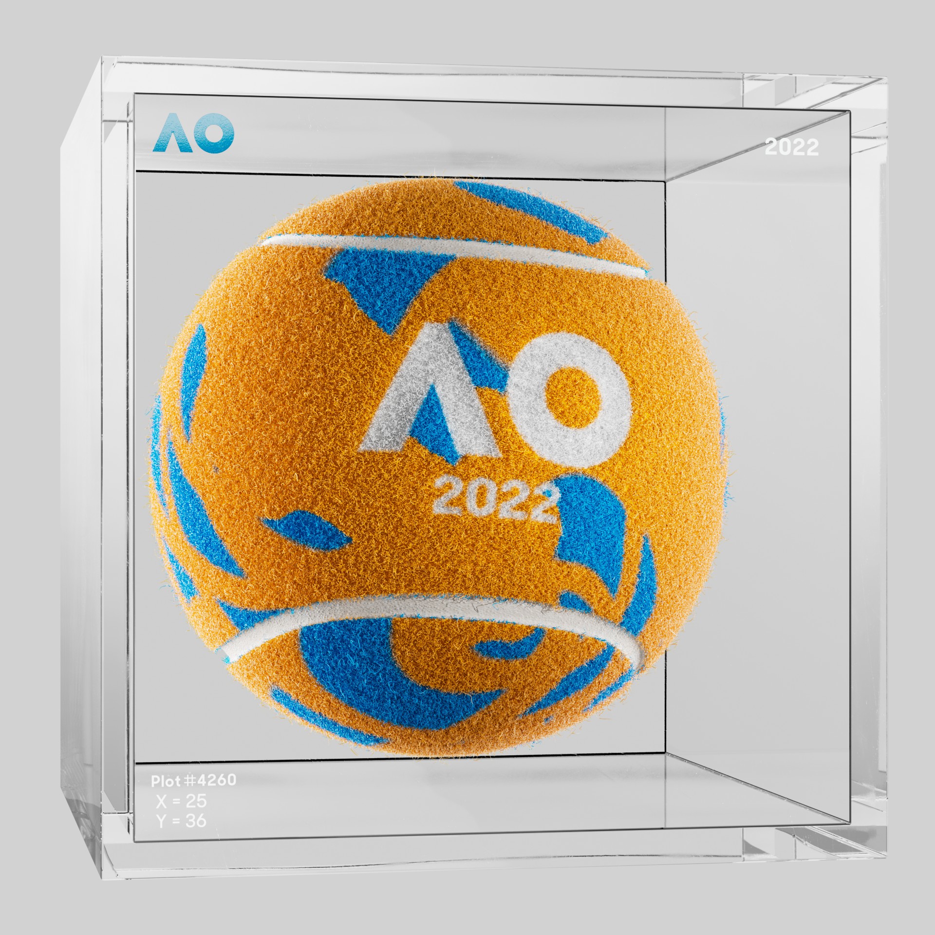 The Australian Open - The Australian Open Art Ball - AO Art Ball #2618 - NFT # 2618