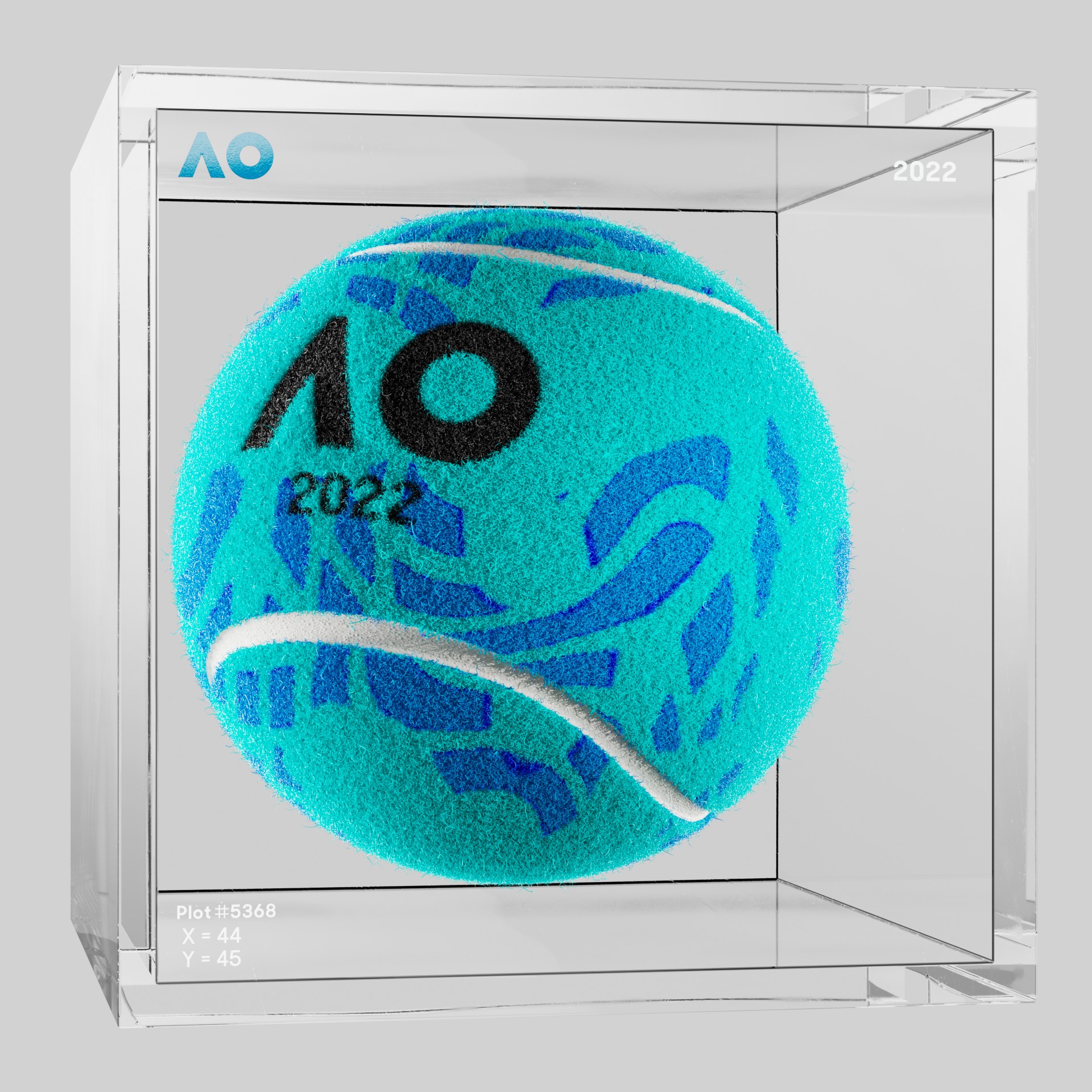 The Australian Open - The Australian Open Art Ball - AO Art Ball #2619 - NFT # 2619