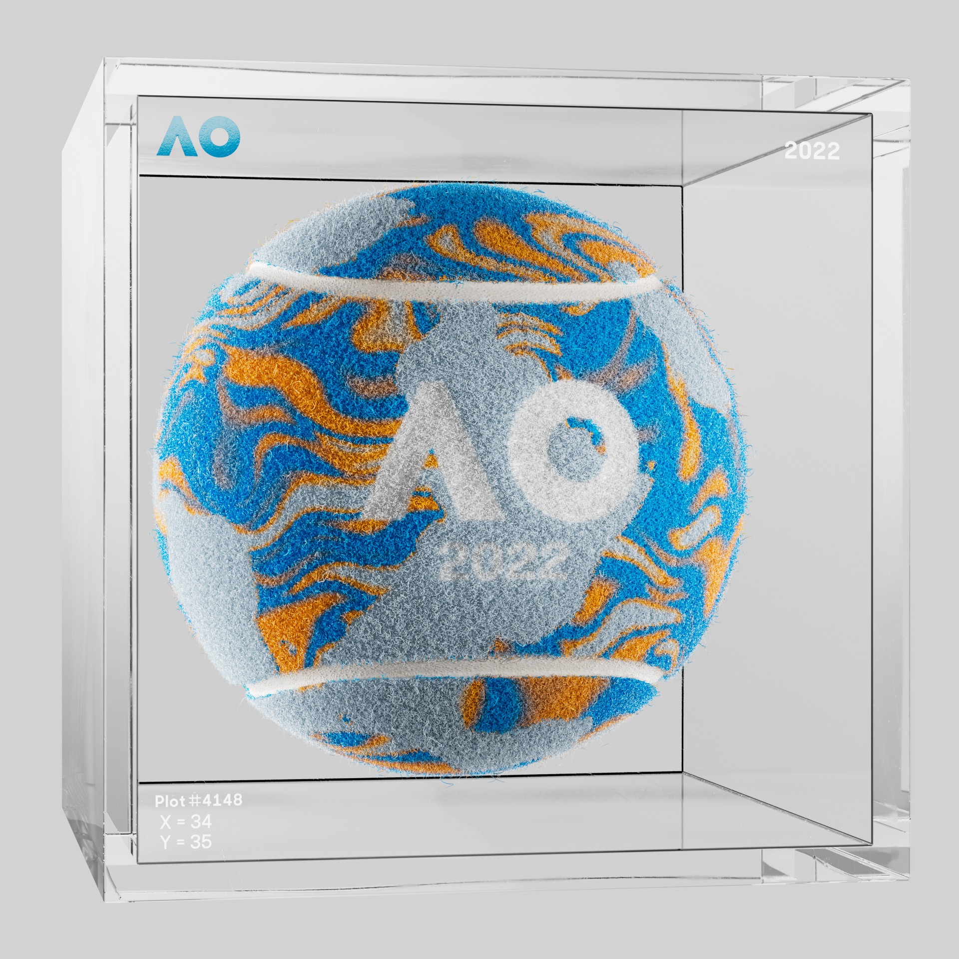 The Australian Open - The Australian Open Art Ball - AO Art Ball #262 - NFT # 262