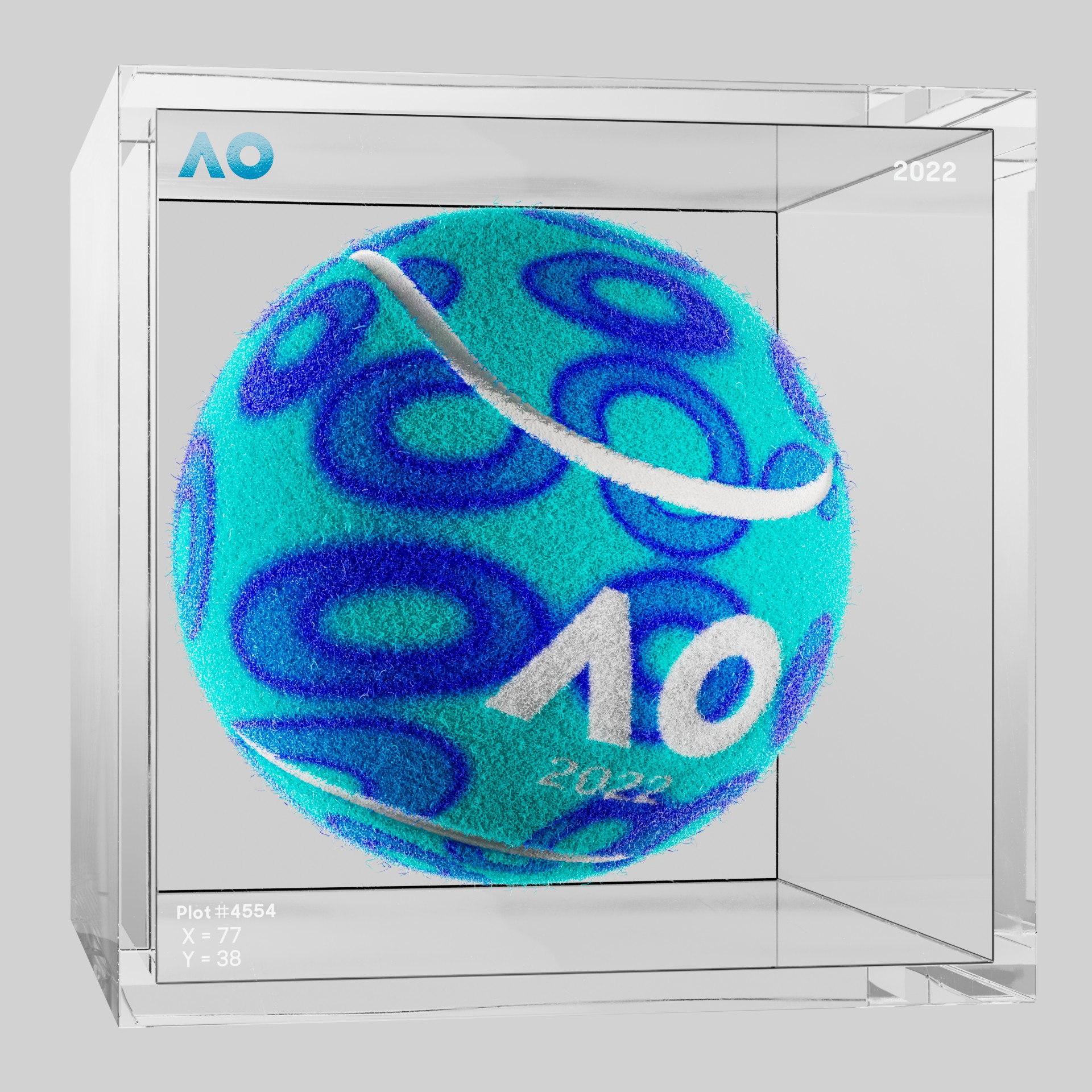 The Australian Open - The Australian Open Art Ball - AO Art Ball #2622 - NFT # 2622