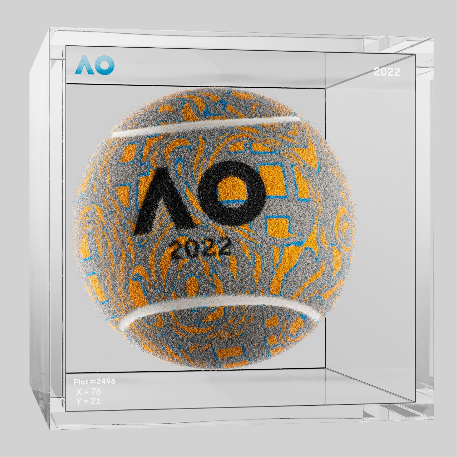 The Australian Open - The Australian Open Art Ball - AO Art Ball #2624 - NFT # 2624