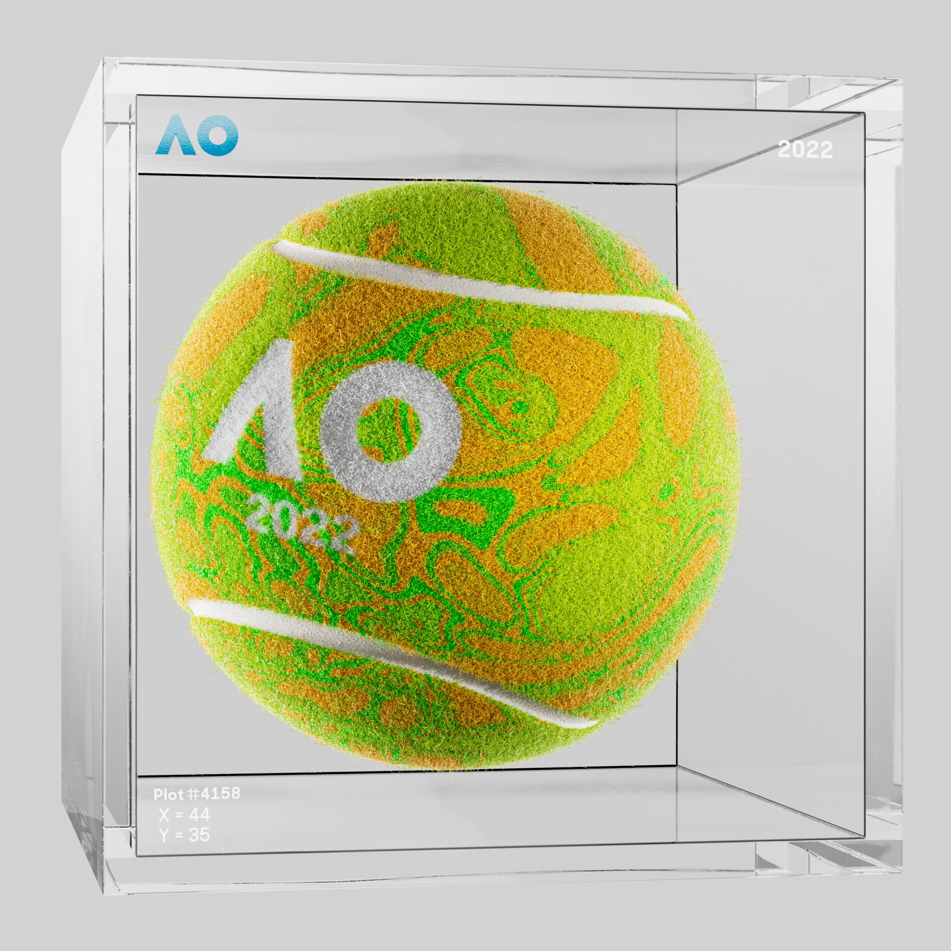 The Australian Open - The Australian Open Art Ball - AO Art Ball #2626 - NFT # 2626