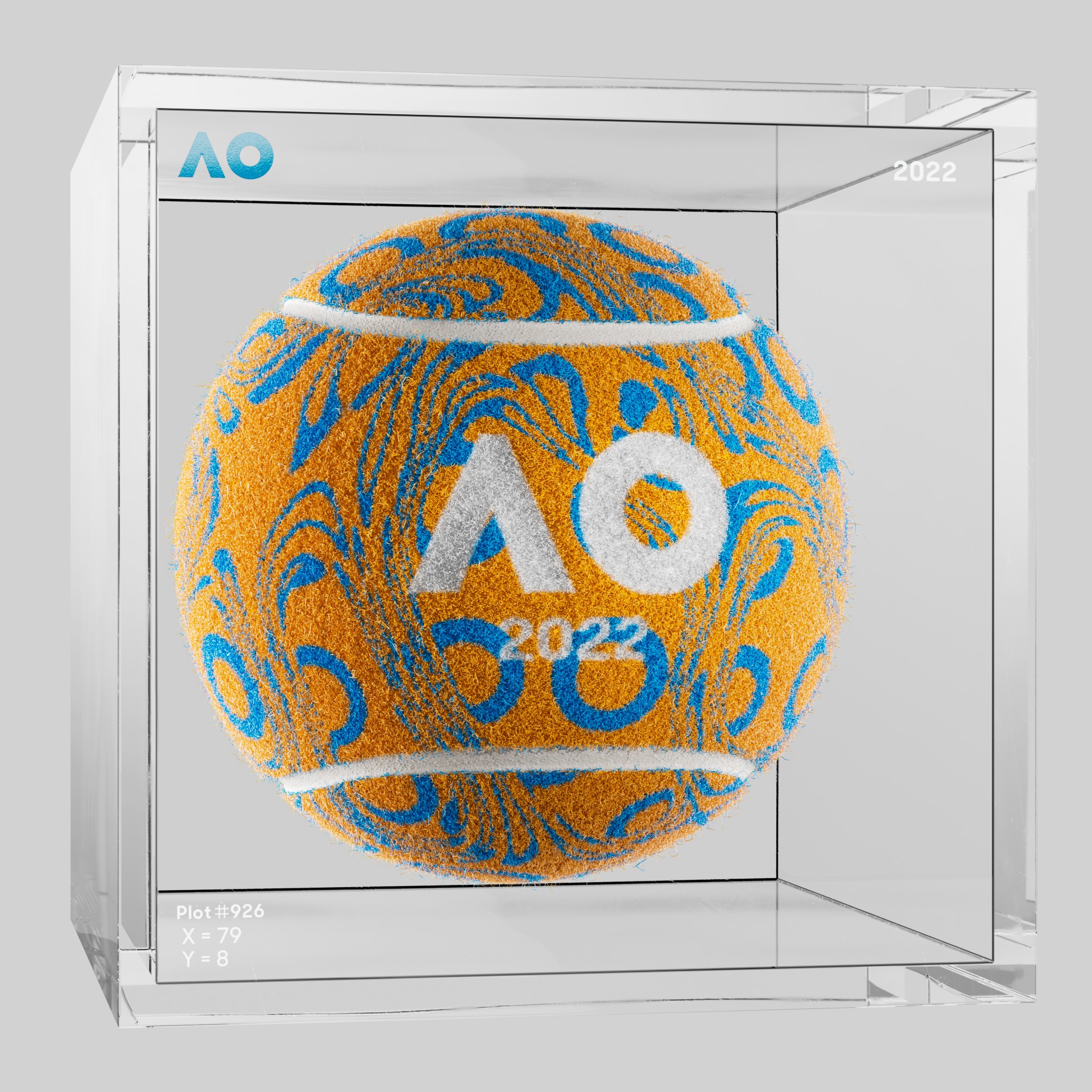 The Australian Open - The Australian Open Art Ball - AO Art Ball #2627 - NFT # 2627