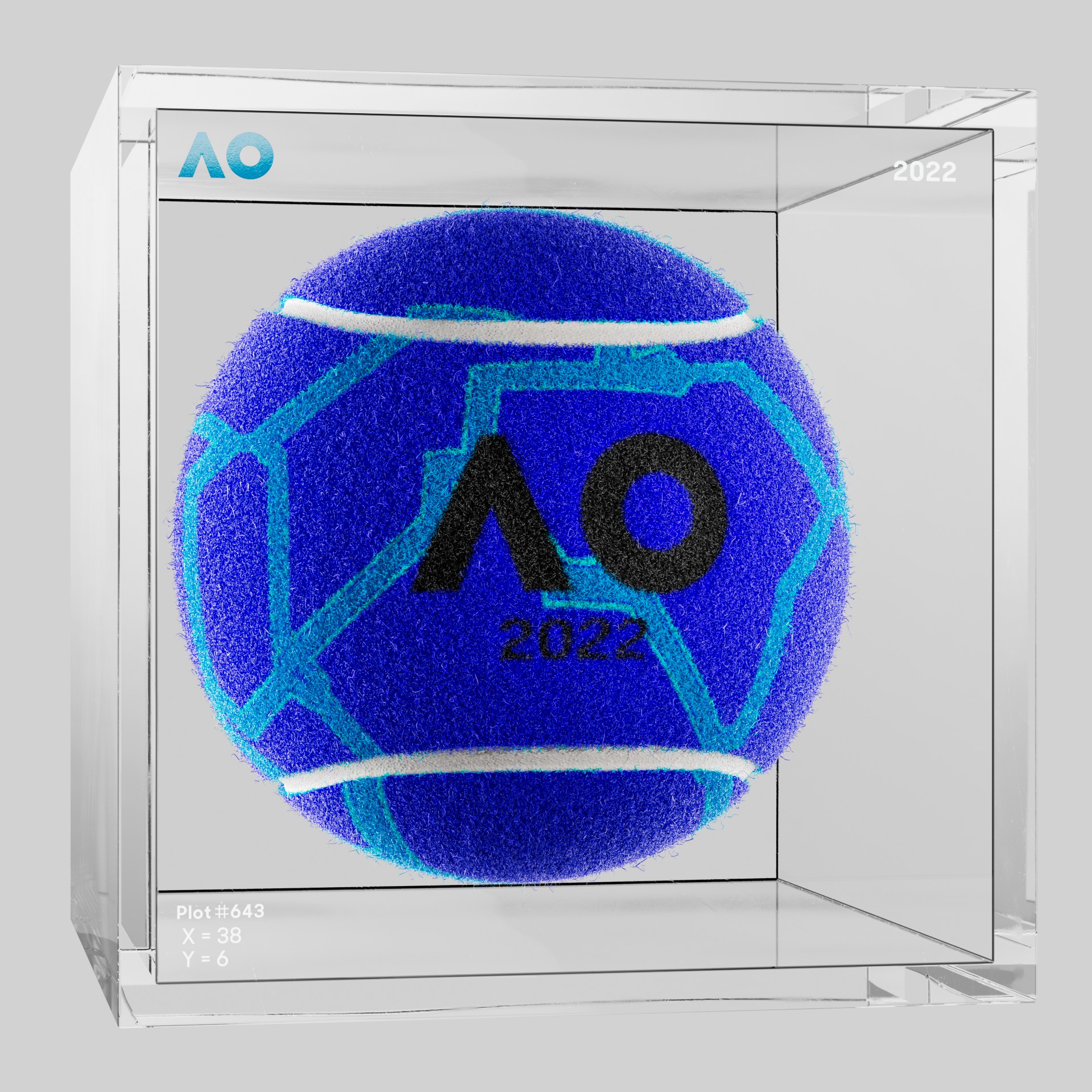 The Australian Open - The Australian Open Art Ball - AO Art Ball #2630 - NFT # 2630