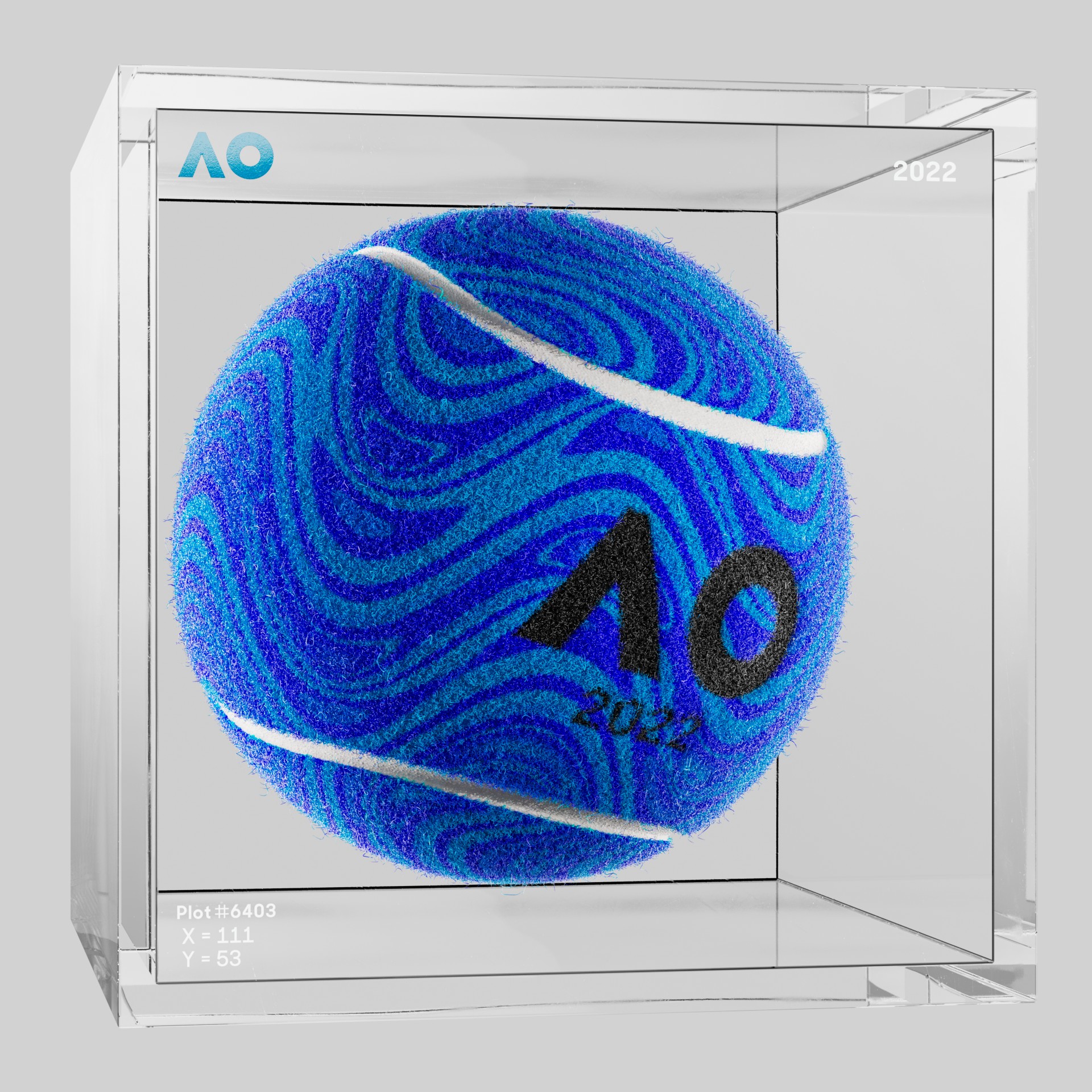 The Australian Open - The Australian Open Art Ball - AO Art Ball #2634 - NFT # 2634