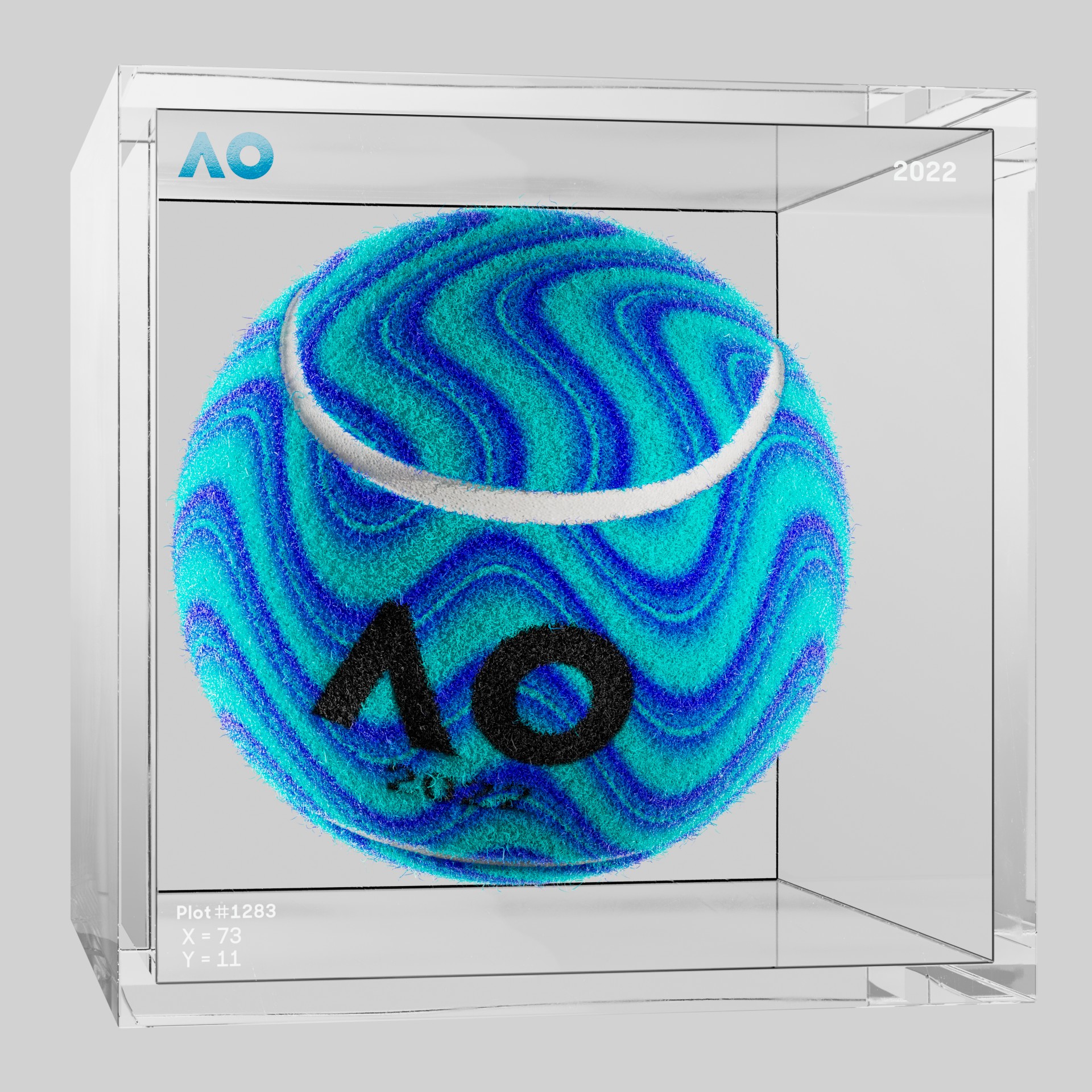 The Australian Open - The Australian Open Art Ball - AO Art Ball #2635 - NFT # 2635