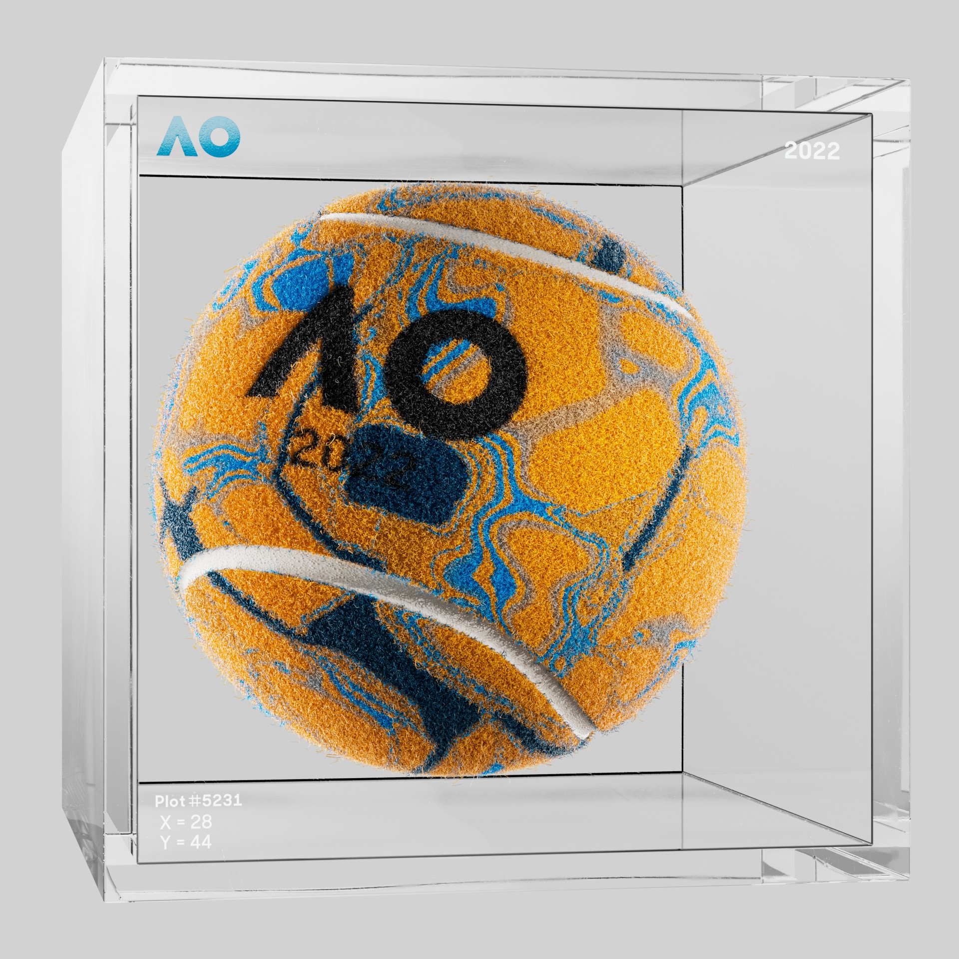 The Australian Open - The Australian Open Art Ball - AO Art Ball #264 - NFT # 264