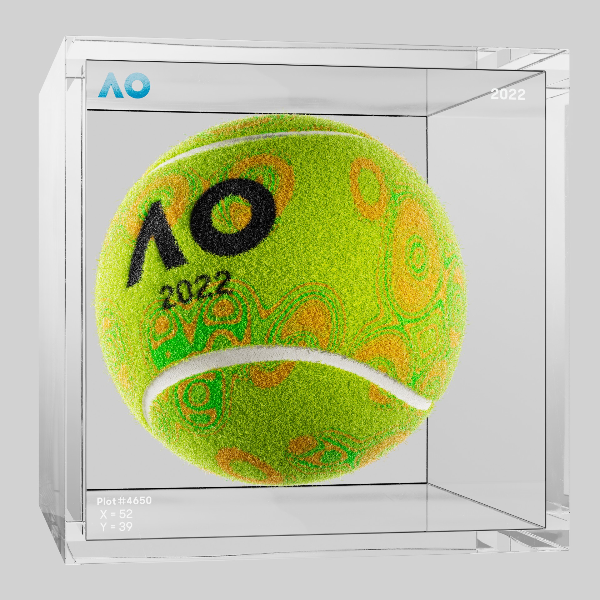 The Australian Open - The Australian Open Art Ball - AO Art Ball #2640 - NFT # 2640
